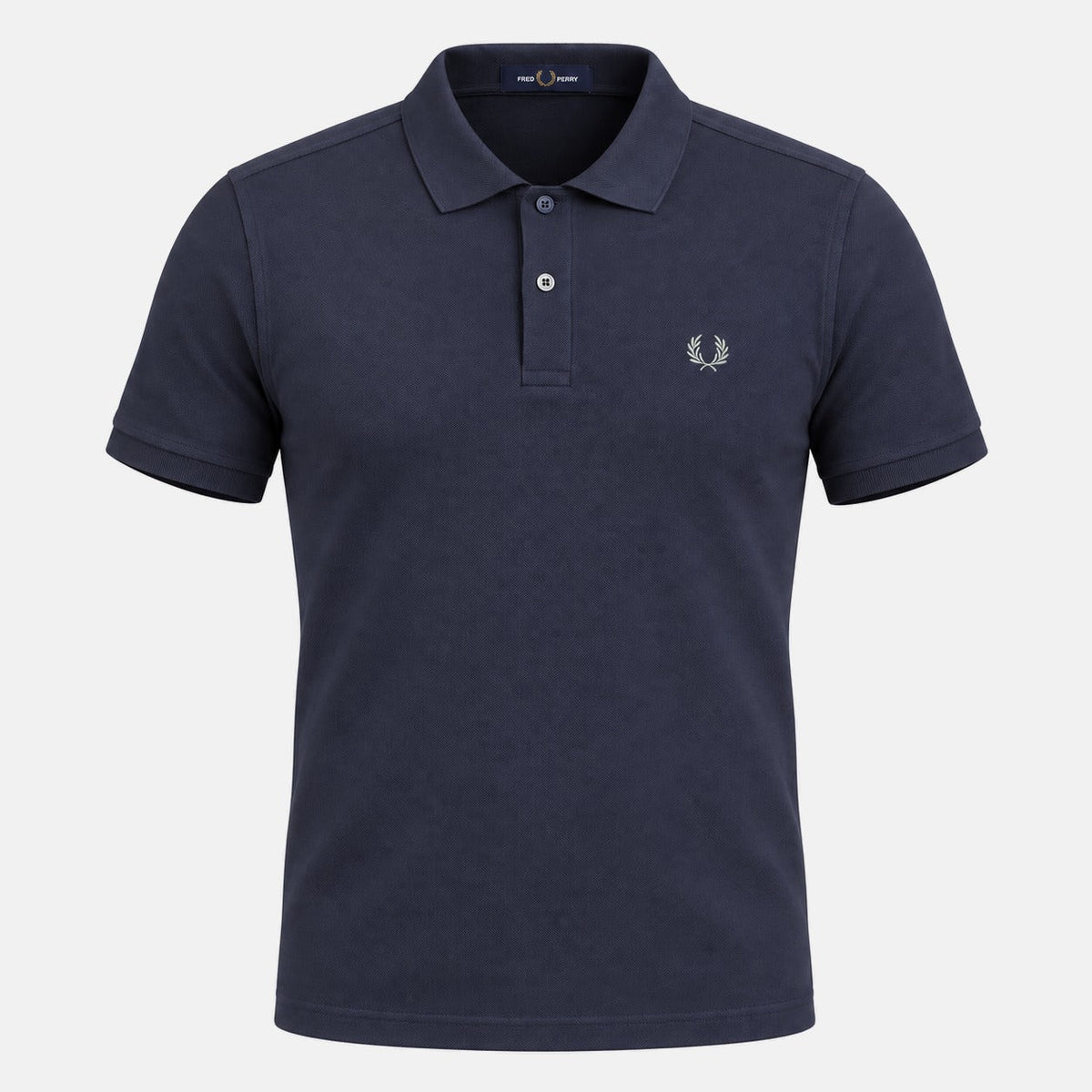 Fred Perry Plain Polo Shirt Dark Airforce/Seagrass | Northern Threads Designer Menswear