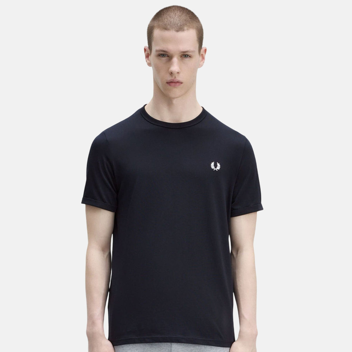 Fred Perry Ringer T-Shirt Navy | Northern Threads Designer Menswear