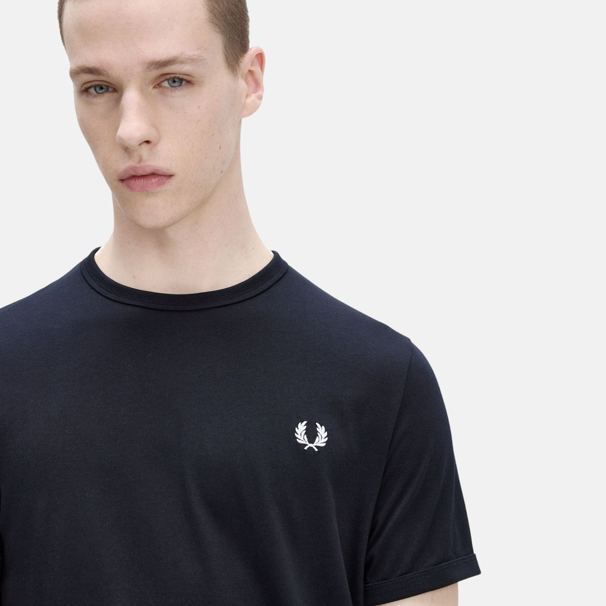 Fred Perry Ringer T-Shirt Navy | Northern Threads Designer Menswear