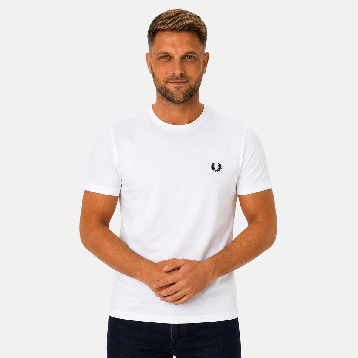 Fred Perry Ringer T-Shirt White | Northern Threads Designer Menswear