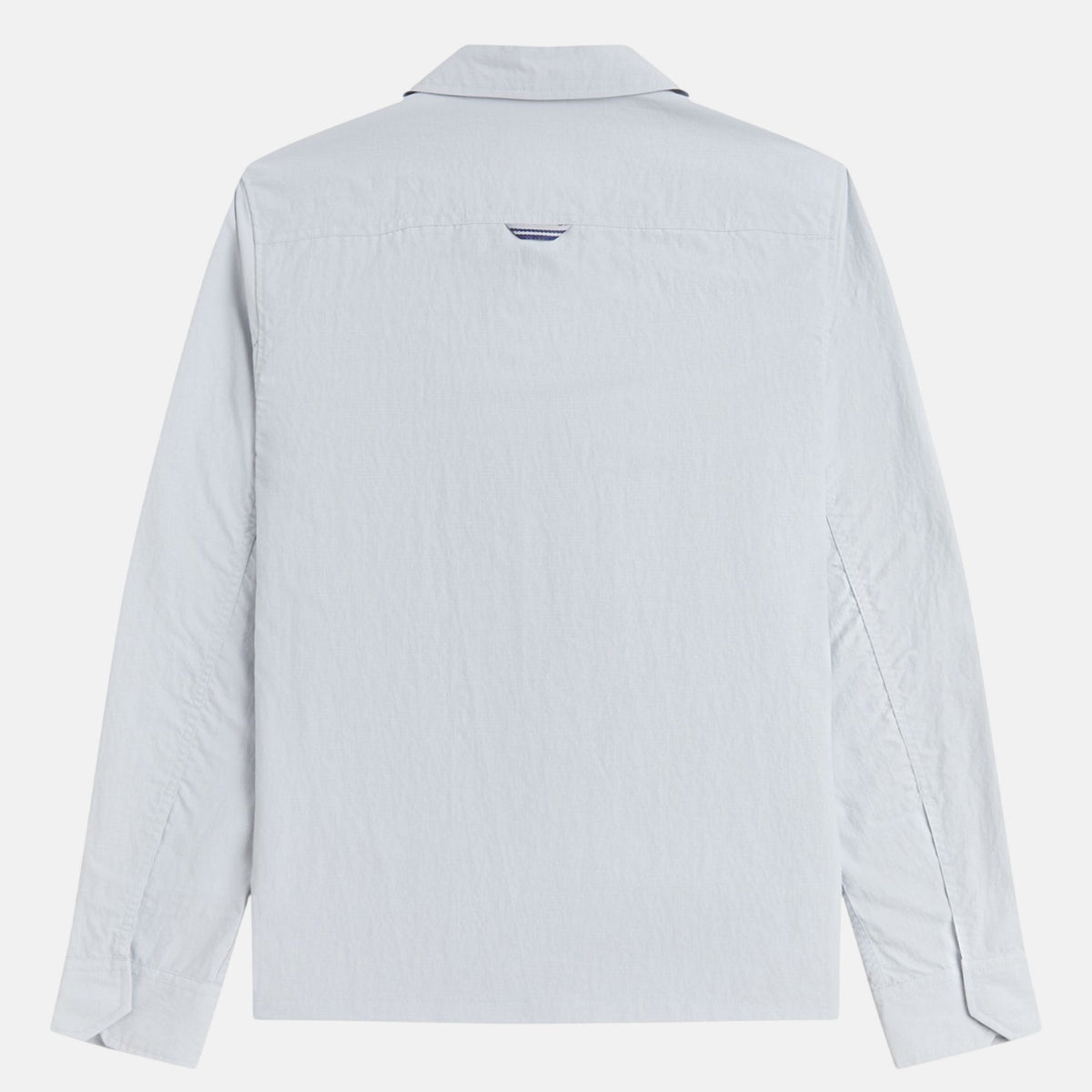 Fred Perry Ripstop Pocket Overshirt Dusky Blue | Northern Threads Designer Menswear