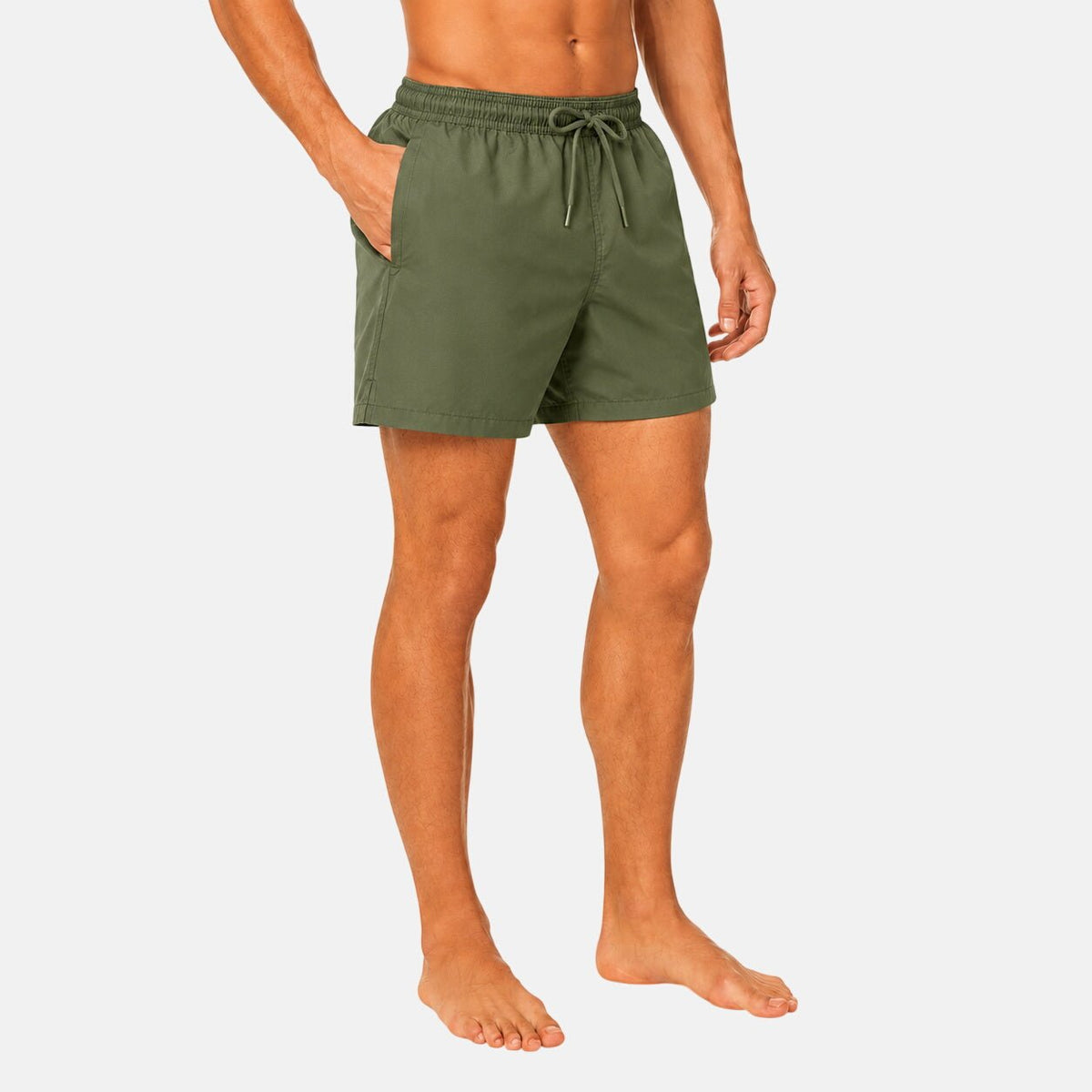 Fred Perry Swim Shorts Laurel Wreath Green | Northern Threads Designer Menswear