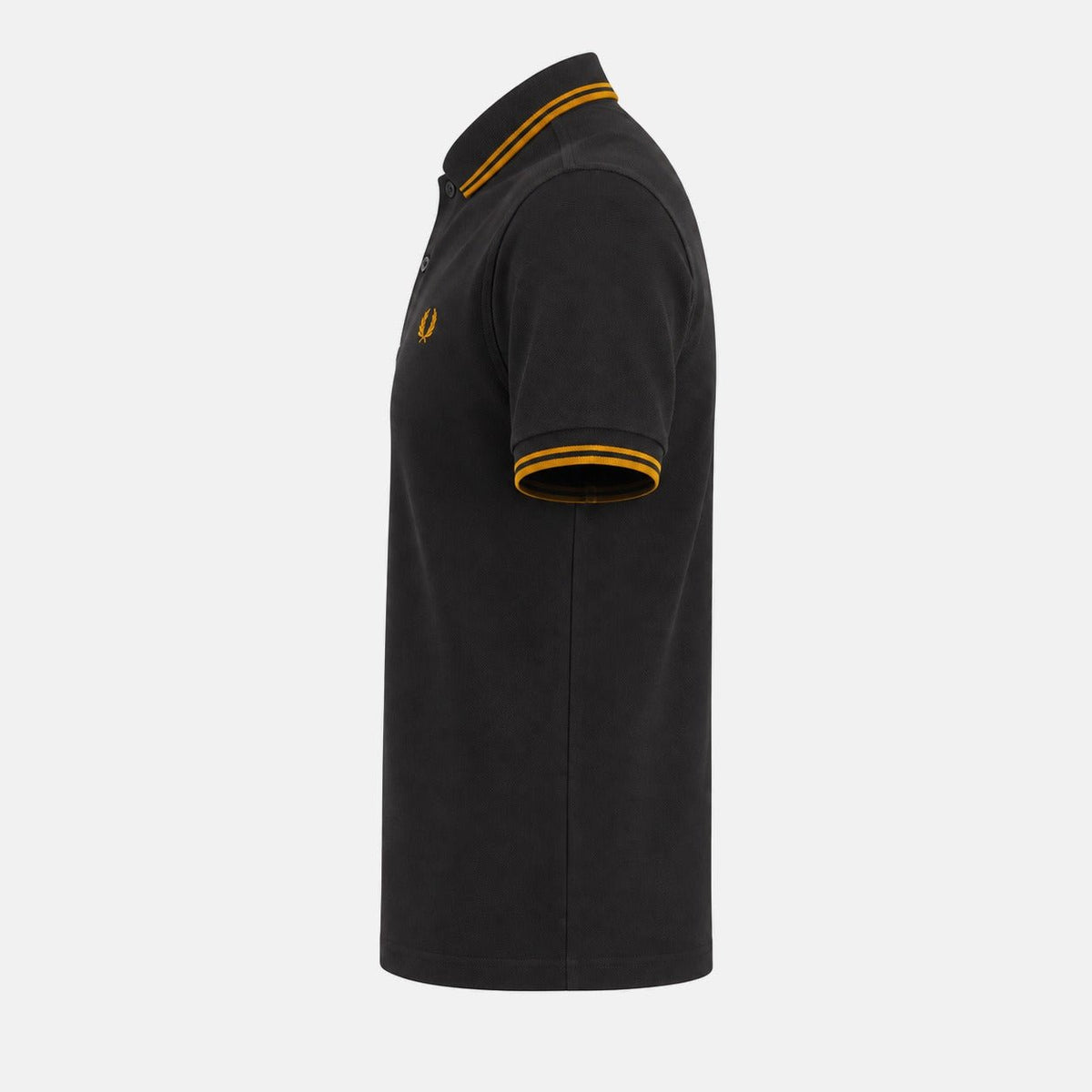 Fred Perry Twin Tipped Polo Shirt Anchor Grey/Golden | Northern Threads Designer Menswear