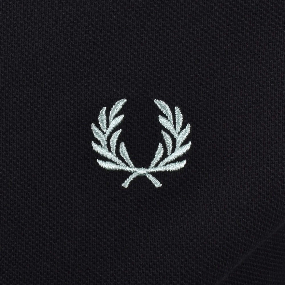 Fred Perry Twin Tipped Polo Shirt Navy/Ecru/Silver Blue | Northern Threads Designer Menswear