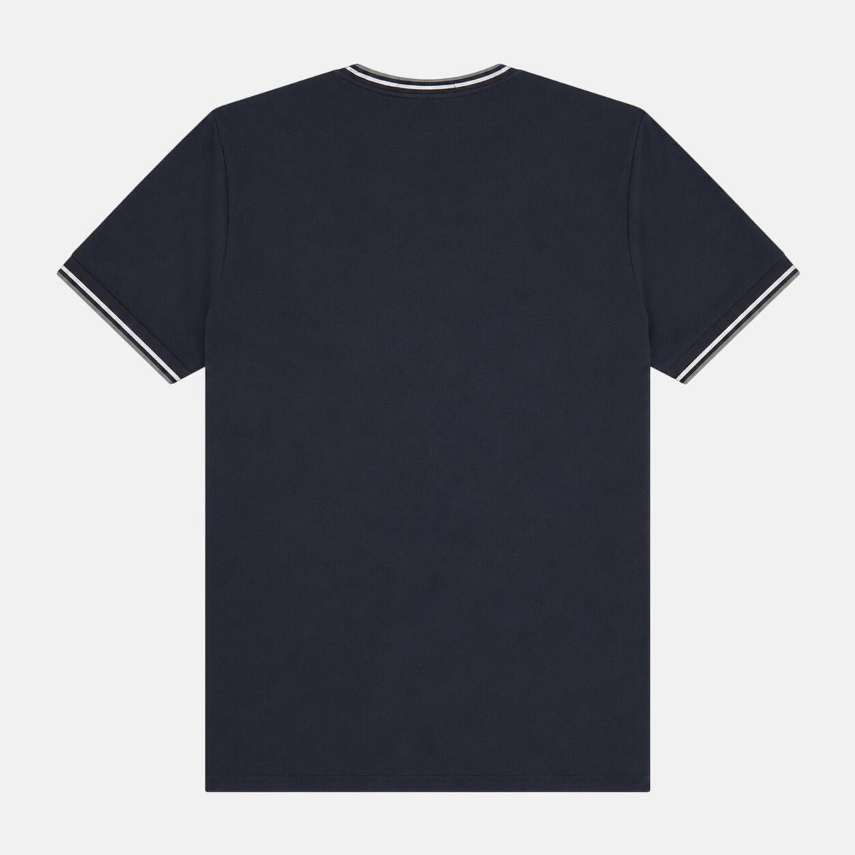 Fred Perry Twin Tipped T-Shirt Dark Airforce/Ecru/Seagrass | Northern Threads Designer Menswear
