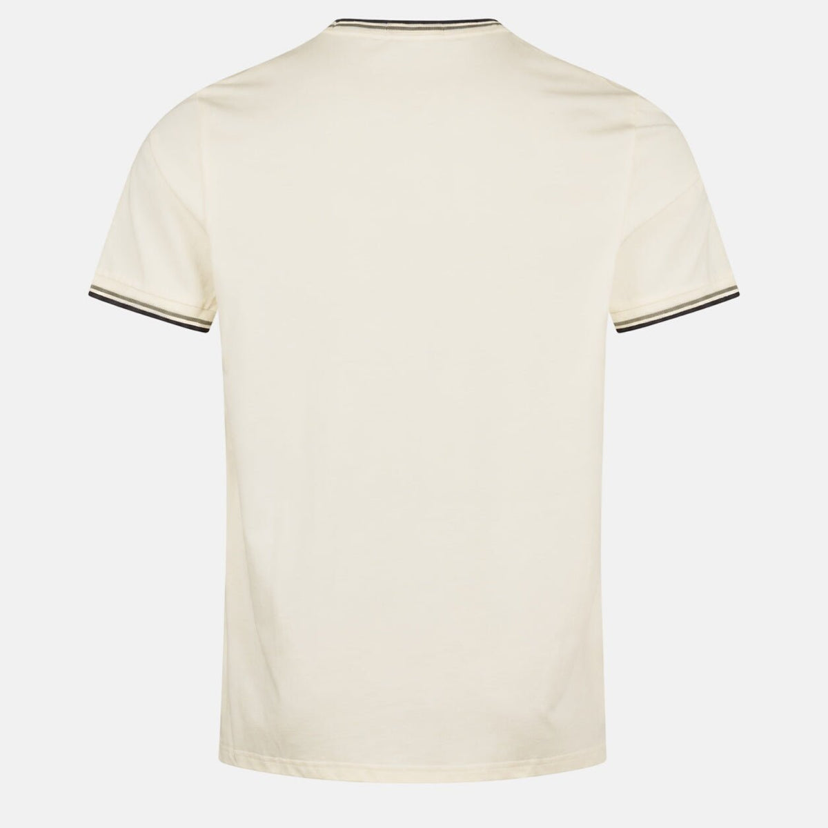 Fred Perry Twin Tipped T-Shirt Ecru/Seagrass/Dark Airforce | Northern Threads Designer Menswear
