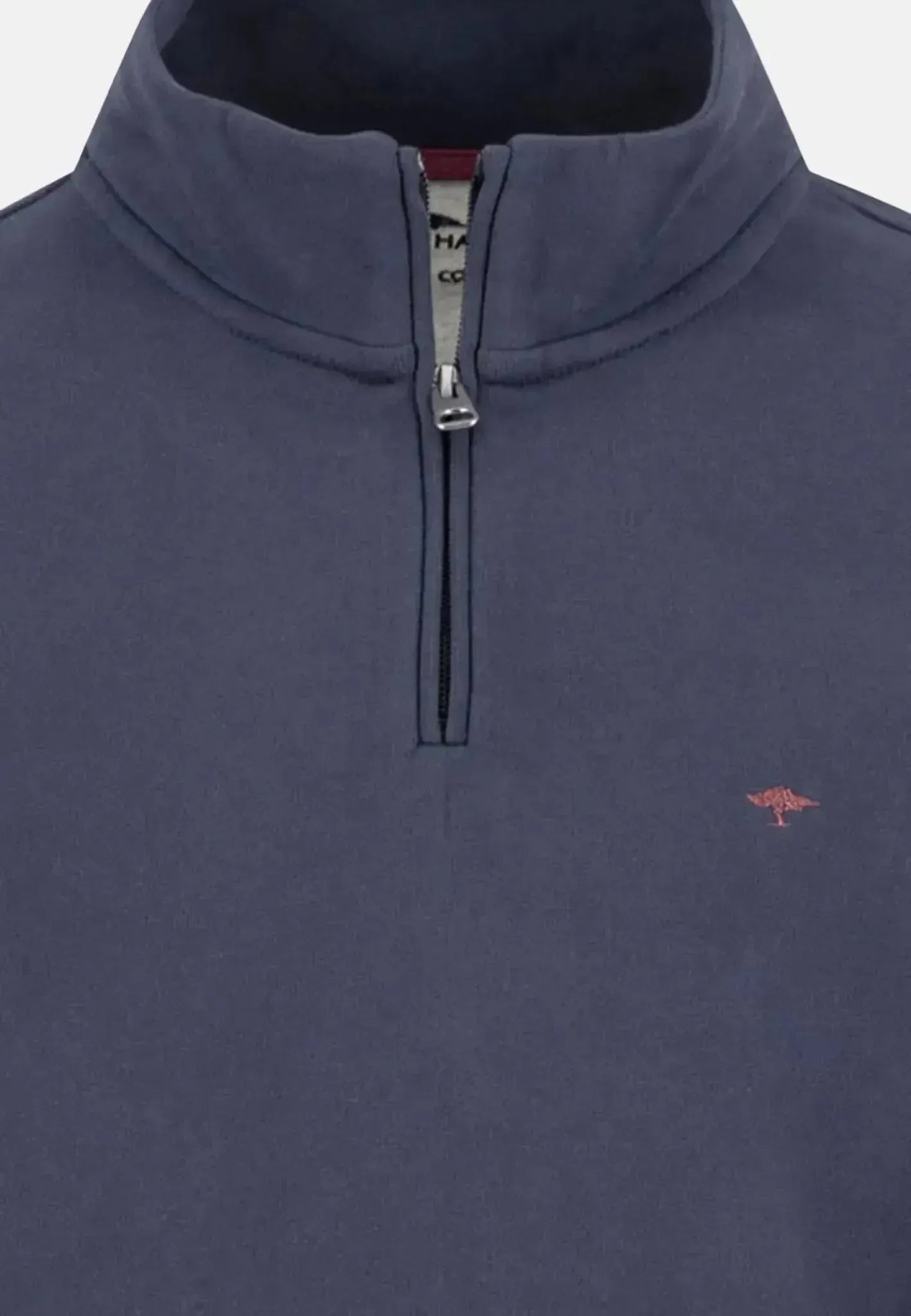 Fynch - Hatton 1/4 Zip Stand Collar Cotton Sweat Navy - northern threads