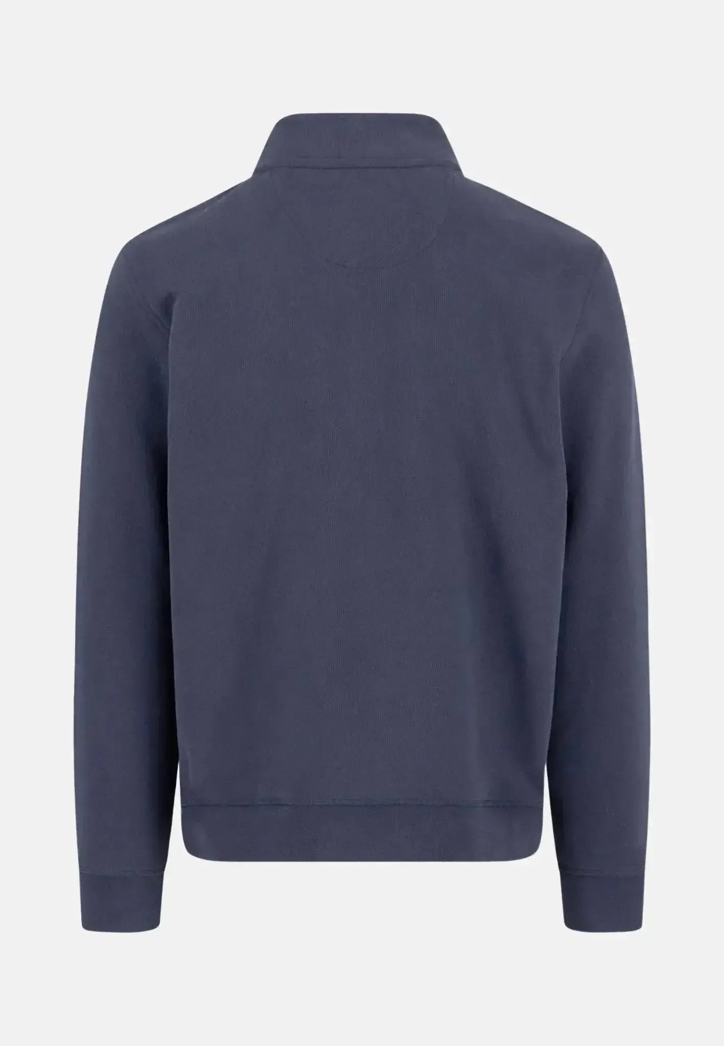 Fynch - Hatton 1/4 Zip Stand Collar Cotton Sweat Navy - northern threads