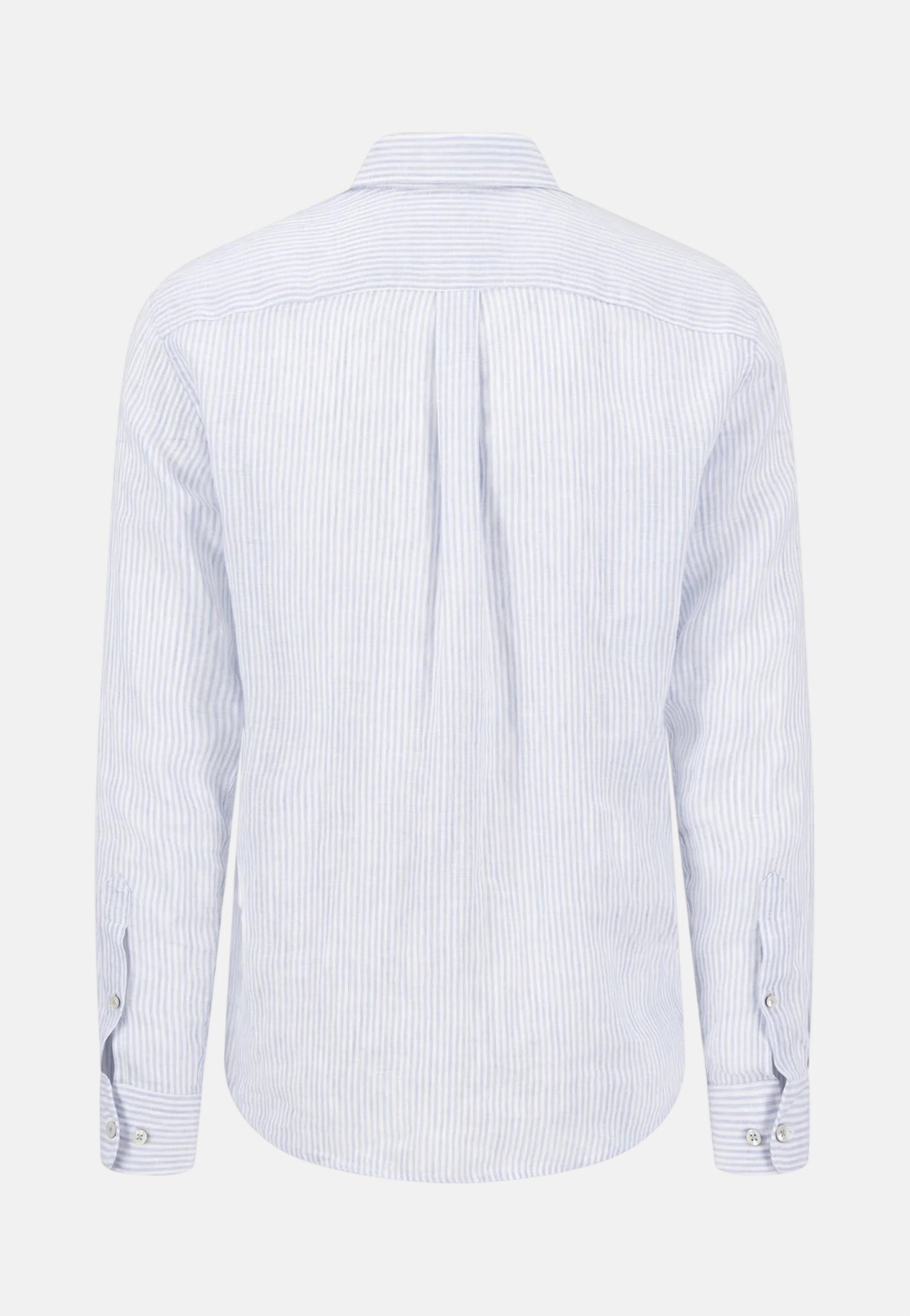 Fynch - Hatton Bengal Stripe Pure Linen Button Down Shirt New Breeze - northern threads