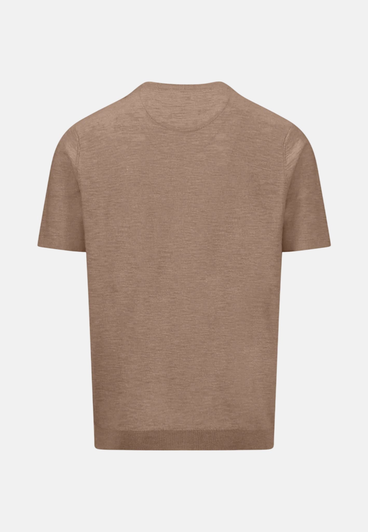 Fynch - Hatton Cotton Linen Fine Knit T-Shirt Affogato - northern threads