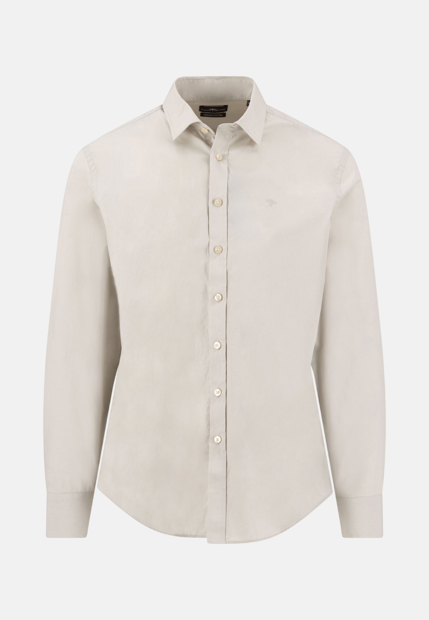 Fynch - Hatton Essential Poplin Shirt Cement - 16139010-828-M - northern threads uk