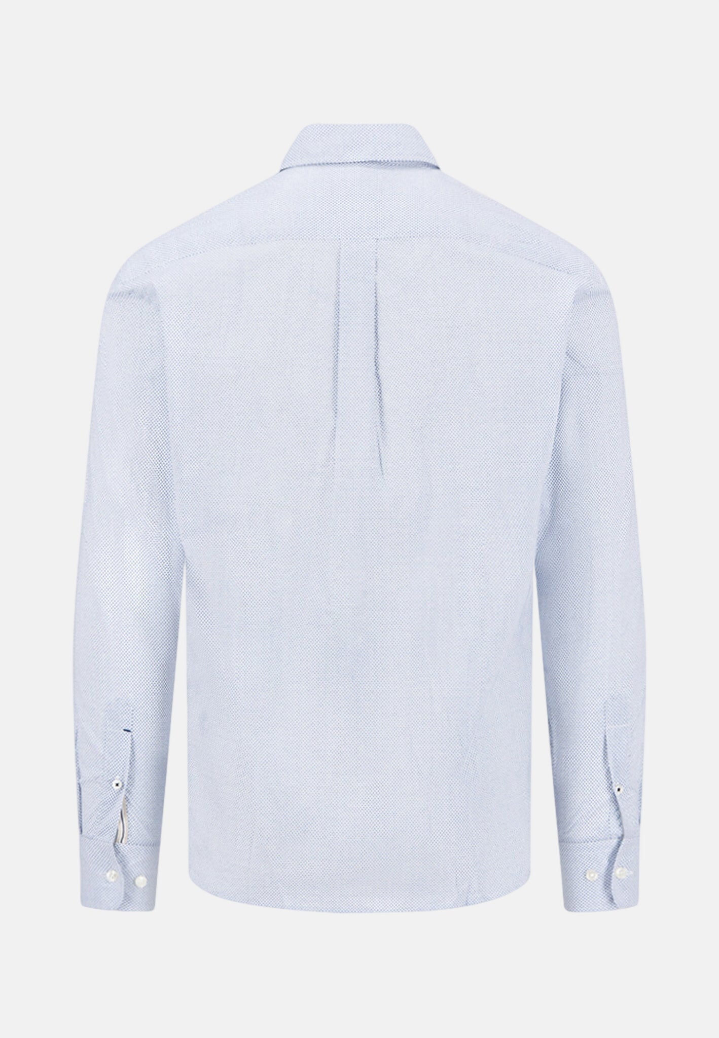 Fynch - Hatton Essential Premium Print Kent Collar Shirt Harbour Blue - northern threads