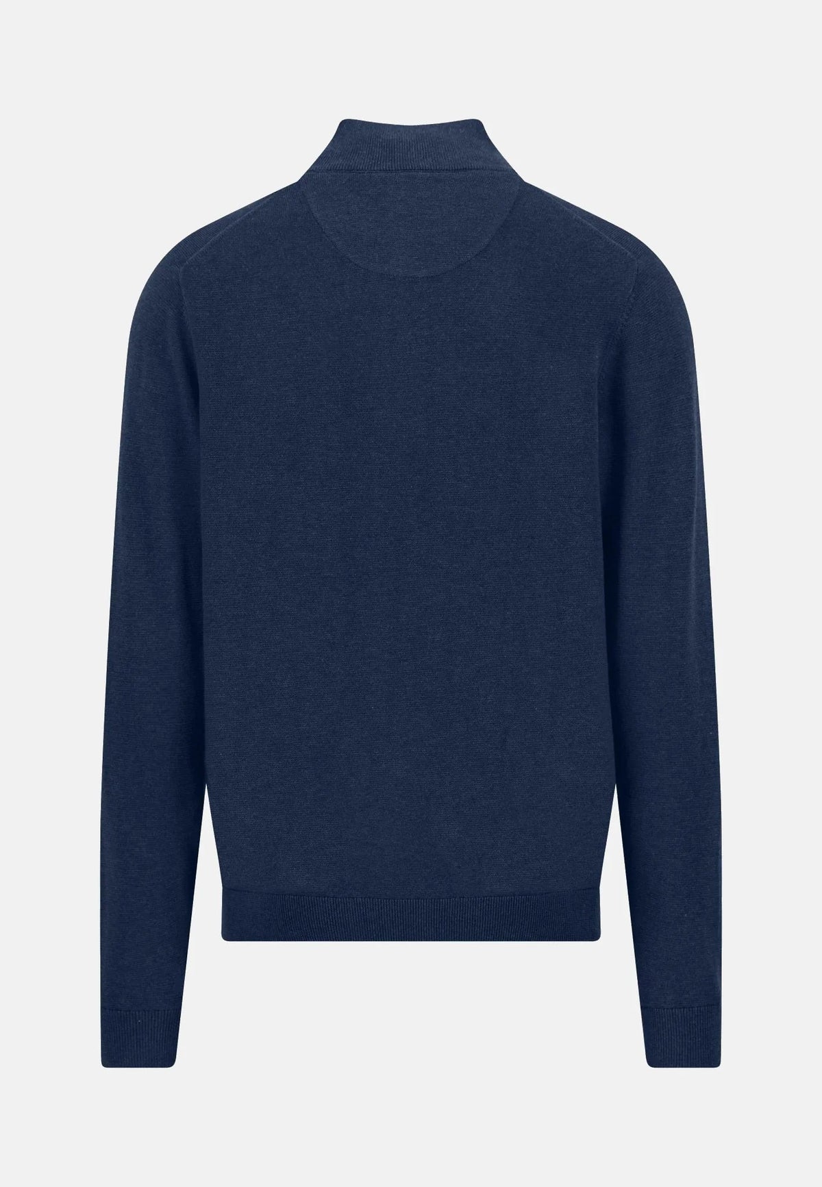 Fynch-Hatton Fine Knit Air Cotton 1/4 Zip Sweater Ink Blue | Northern Threads Designer Menswear