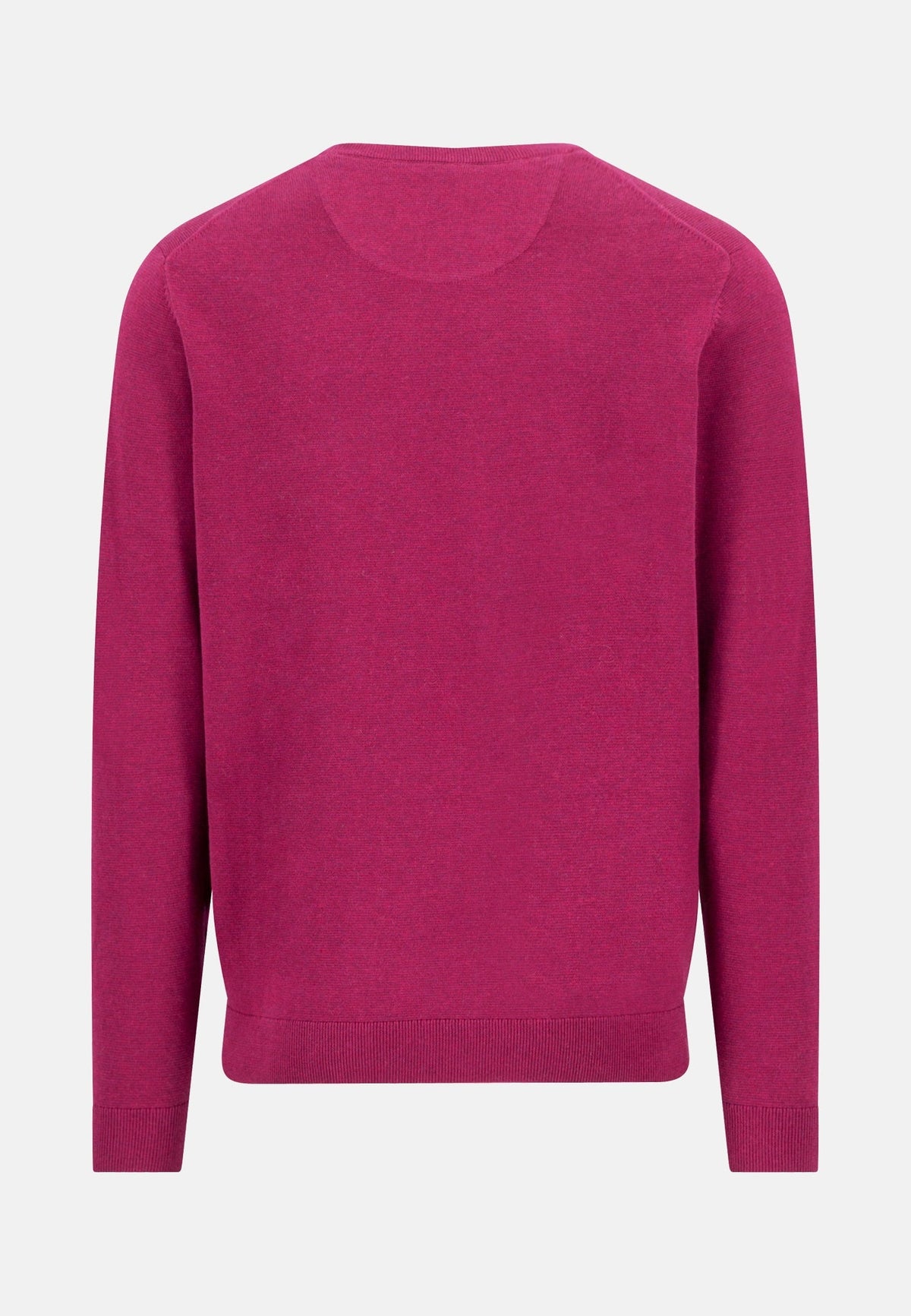 Fynch-Hatton Fine Knit Air Cotton Crewneck Sweater Grape | Northern Threads Designer Menswear