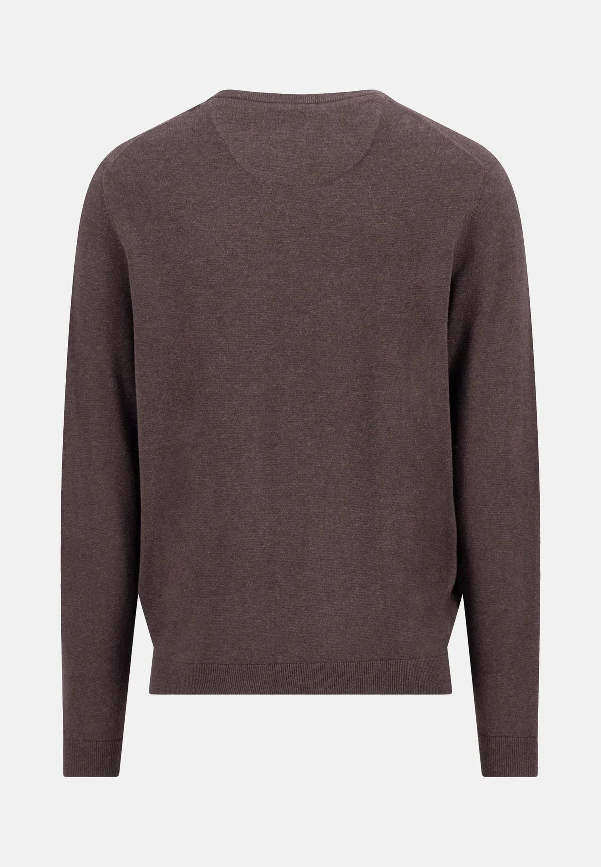 Fynch-Hatton Fine Knit Air Cotton Crewneck Sweater Soil | Northern Threads Designer Menswear