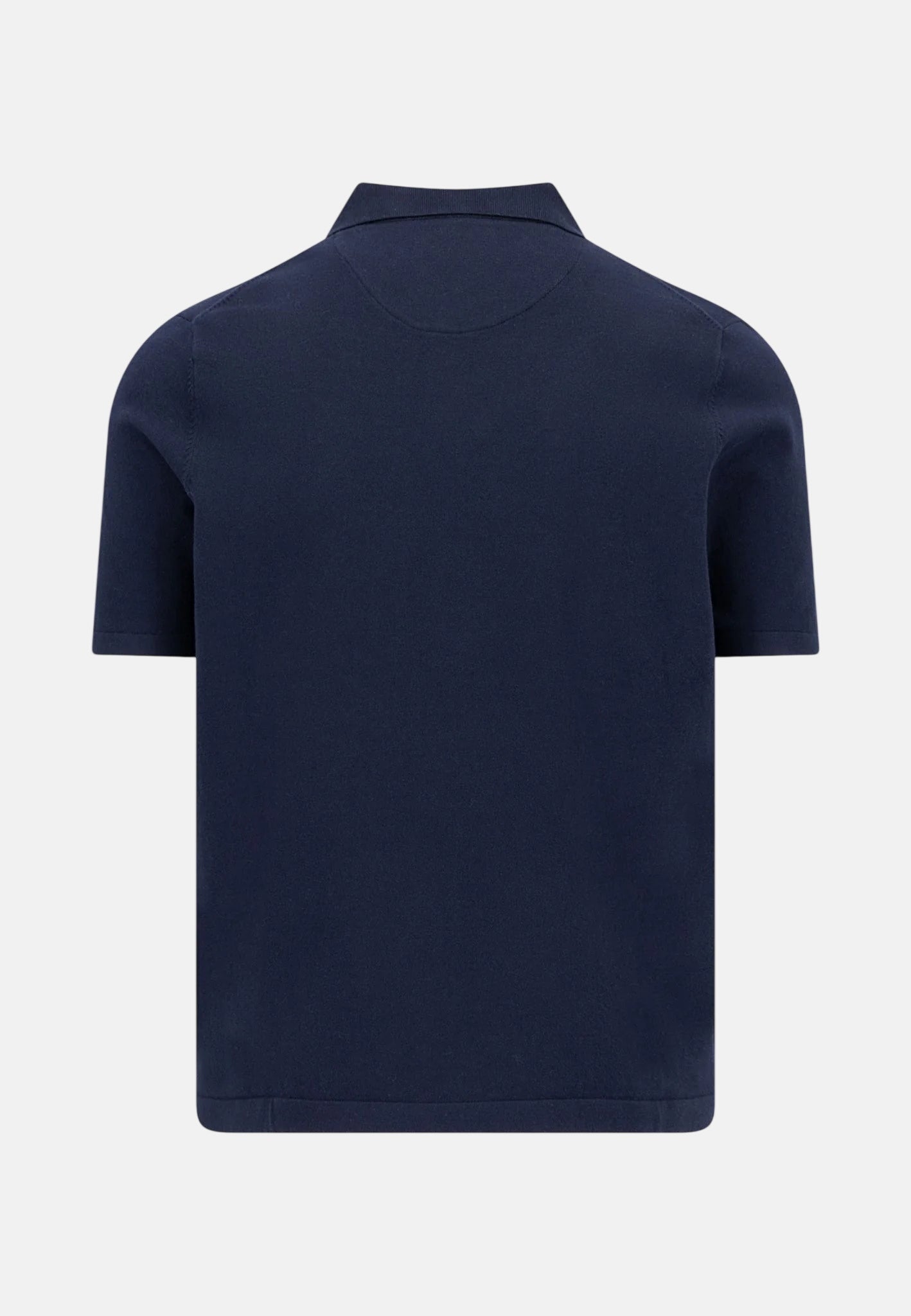 Fynch - Hatton Fine Knit Polo Shirt Navy - northern threads