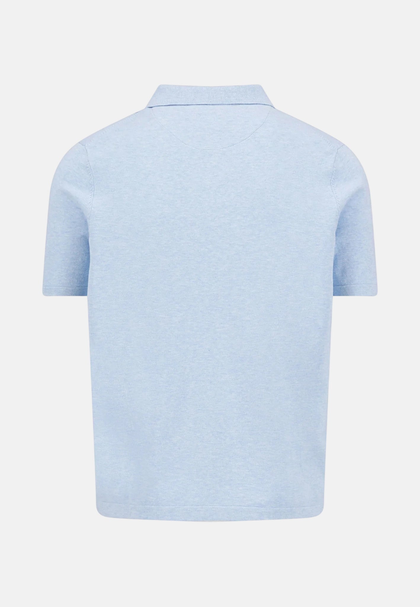 Fynch - Hatton Fine Knit Polo Shirt New Breeze - northern threads