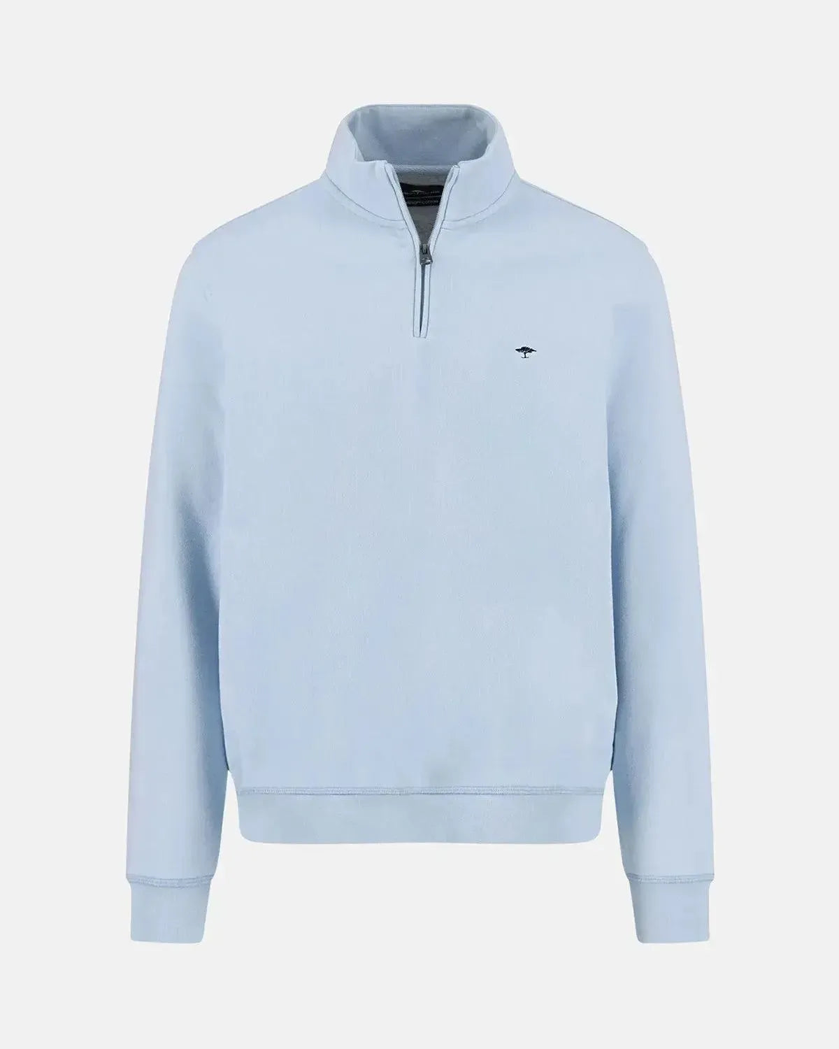 FYNCH-HATTON-FYNCH-HATTON 1/4 ZIP COTTON SWEAT SUMMER BREEZE-NORTHERN THREADS DESIGNER MENSWEAR