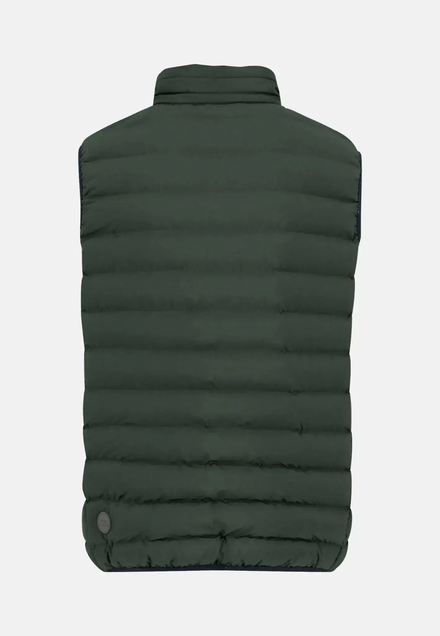 FYNCH-HATTON-Fynch-Hatton Basic Light Weight Gilet Dark Ivy-NORTHERN THREADS DESIGNER MENSWEAR