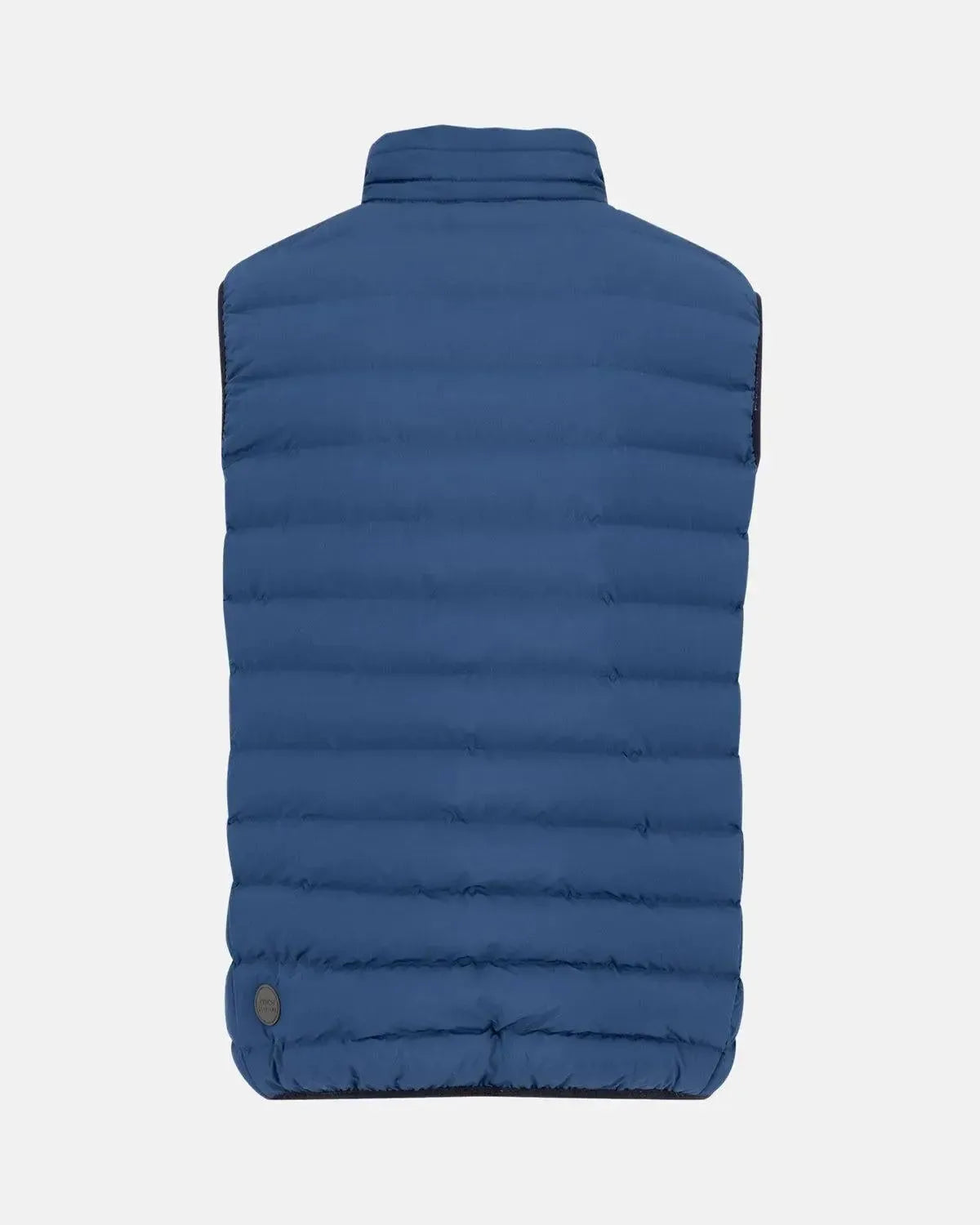 FYNCH-HATTON-FYNCH-HATTON BASIC LIGHT WEIGHT GILET MISTY BLUE-NORTHERN THREADS DESIGNER MENSWEAR