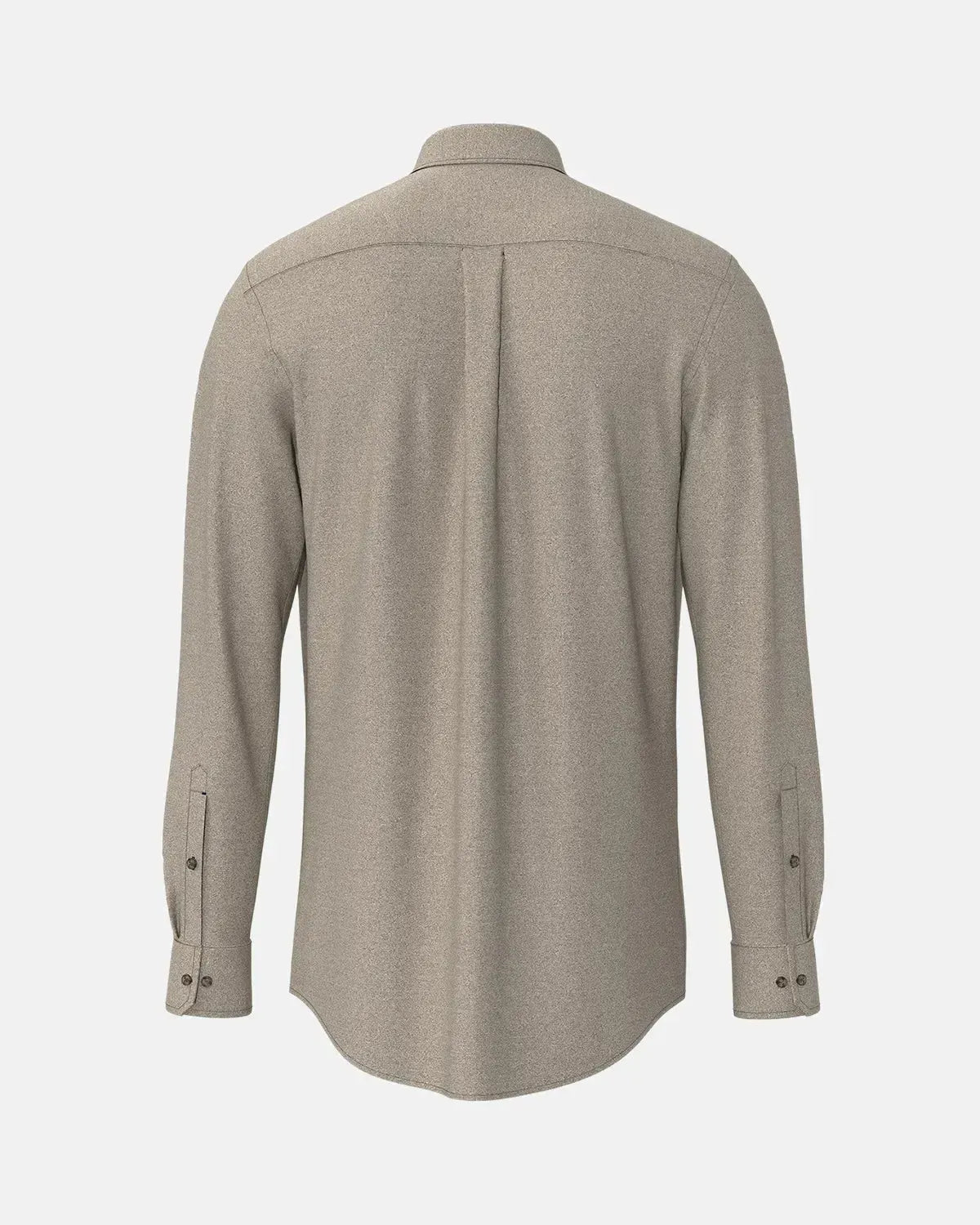 FYNCH-HATTON-FYNCH-HATTON BD HERRINGBONE FLANNEL SHIRT DARK CHOCOLATE-NORTHERN THREADS DESIGNER MENSWEAR