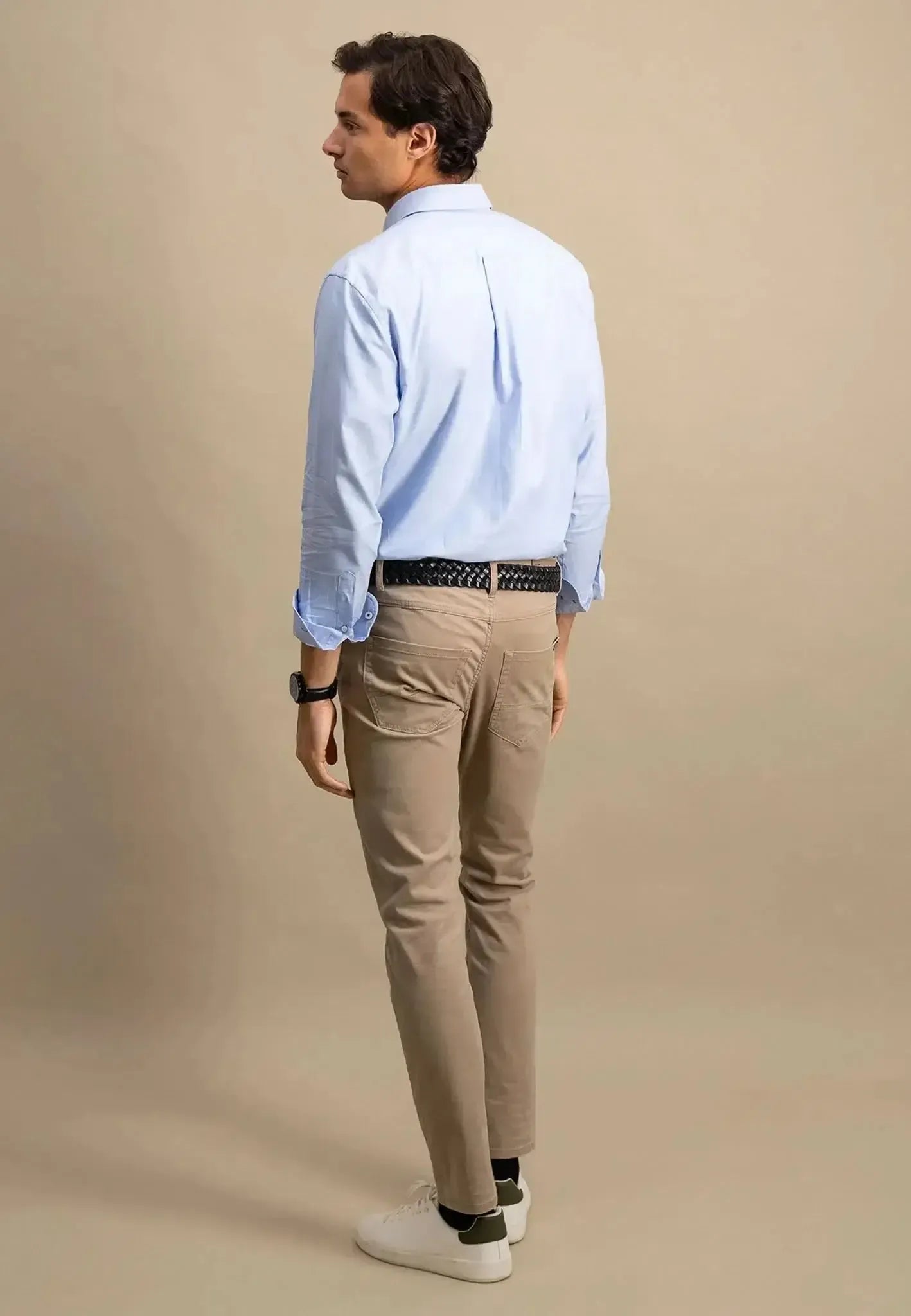 FYNCH-HATTON-Fynch-Hatton Button Down Oxford Shirt Light Blue-NORTHERN THREADS DESIGNER MENSWEAR