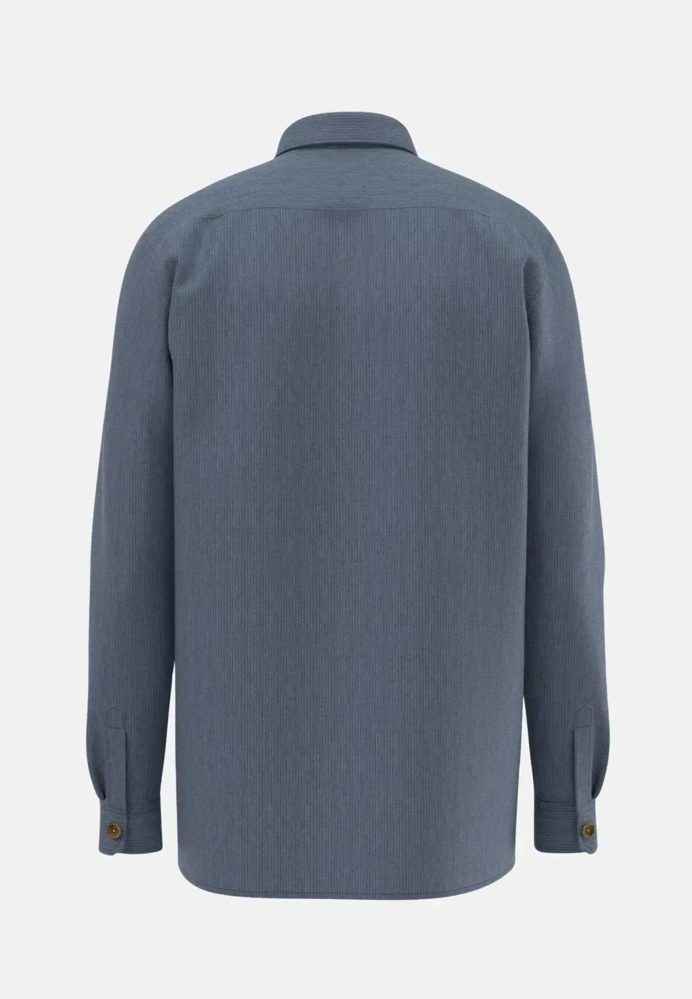 FYNCH-HATTON-Fynch-Hatton Cotton Corduroy Overshirt Cloud Blue-NORTHERN THREADS DESIGNER MENSWEAR