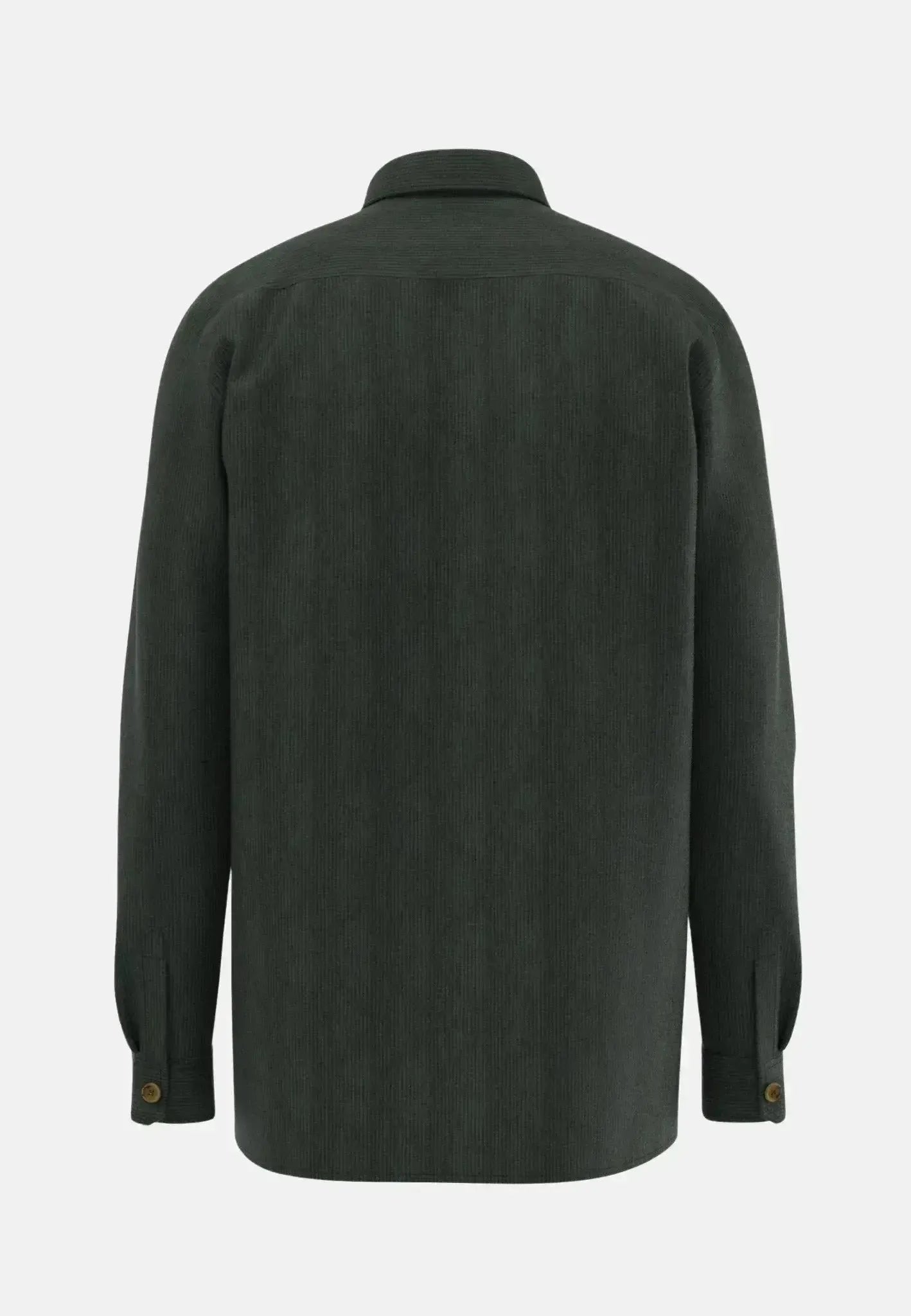 FYNCH-HATTON-Fynch-Hatton Cotton Corduroy Overshirt Dark Ivy-NORTHERN THREADS DESIGNER MENSWEAR