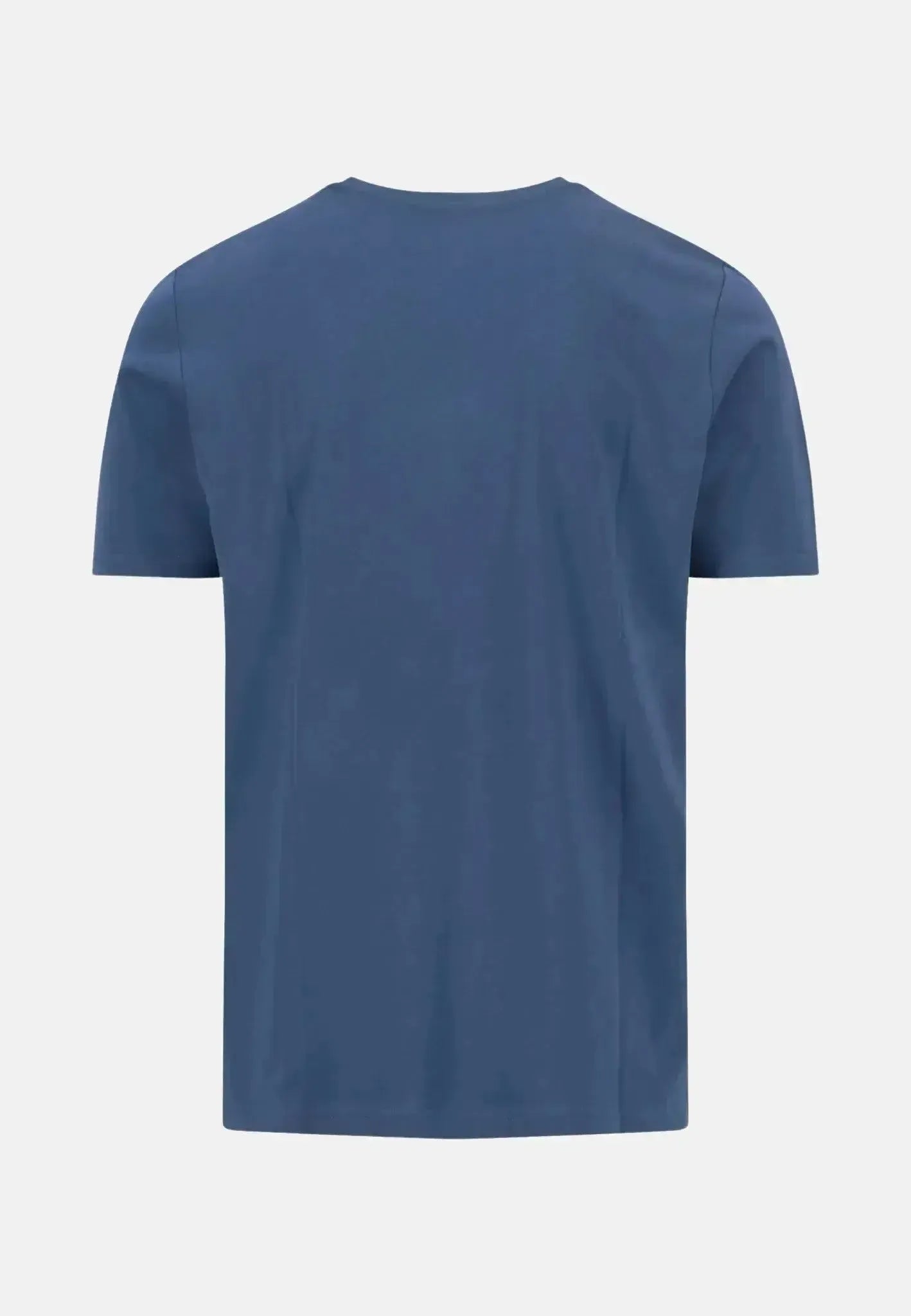 FYNCH-HATTON-Fynch-Hatton Crew Neck T-Shirt Misty Blue-NORTHERN THREADS DESIGNER MENSWEAR