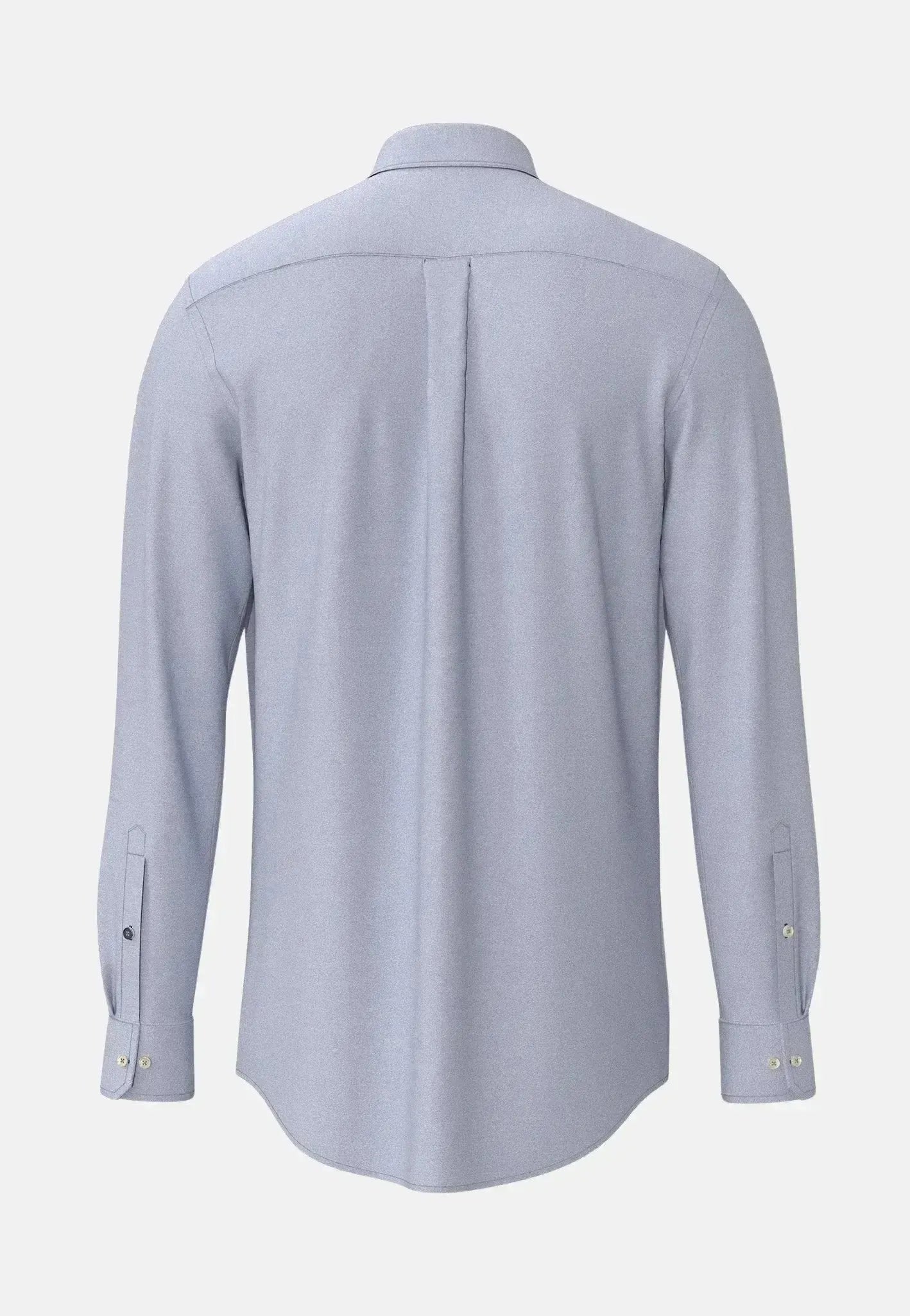 FYNCH-HATTON-Fynch-Hatton Essential Flannel Button Down Shirt Crystal Blue-NORTHERN THREADS DESIGNER MENSWEAR