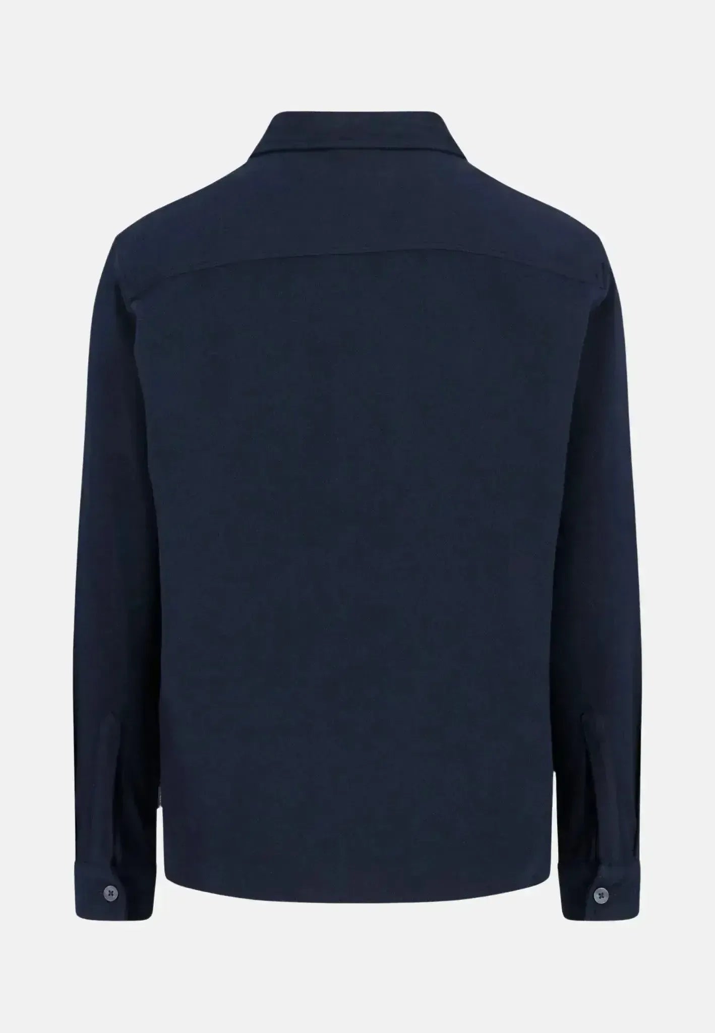 FYNCH-HATTON-Fynch-Hatton Heavyweight Flannel Overshirt Navy-NORTHERN THREADS DESIGNER MENSWEAR