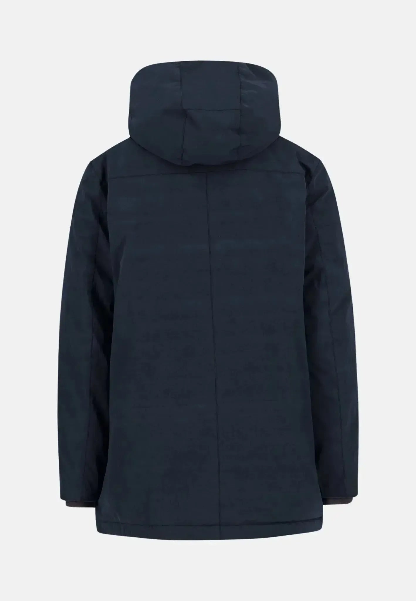 FYNCH-HATTON-Fynch-Hatton Hooded Winter Parka Jacket Dark Navy-NORTHERN THREADS DESIGNER MENSWEAR
