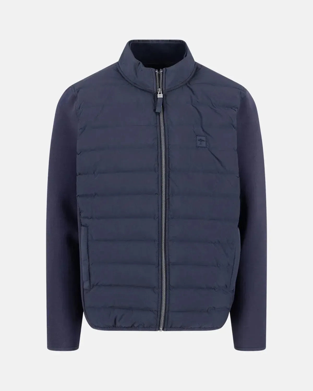 FYNCH-HATTON-FYNCH-HATTON HYBRID PUFFER JACKET DARK NAVY-NORTHERN THREADS DESIGNER MENSWEAR
