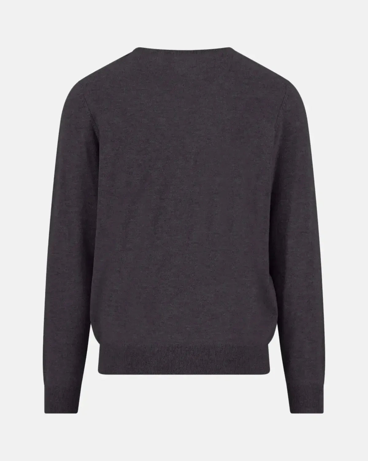 FYNCH-HATTON-FYNCH-HATTON MERINO WOOL CASHMERE CREWNECK KNIT CHARCOAL-NORTHERN THREADS DESIGNER MENSWEAR