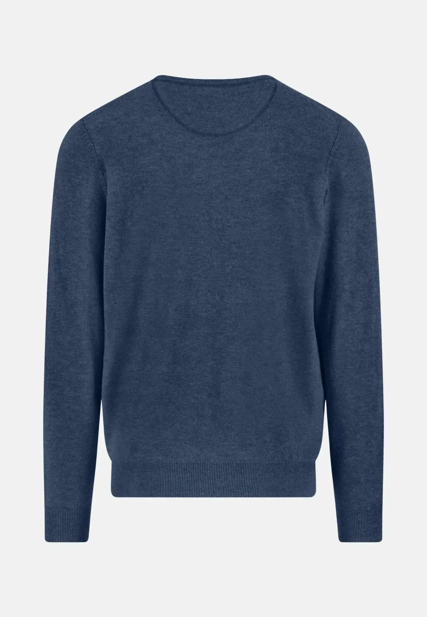 FYNCH-HATTON-Fynch-Hatton Merino Wool Cashmere Crewneck Knit Night-NORTHERN THREADS DESIGNER MENSWEAR