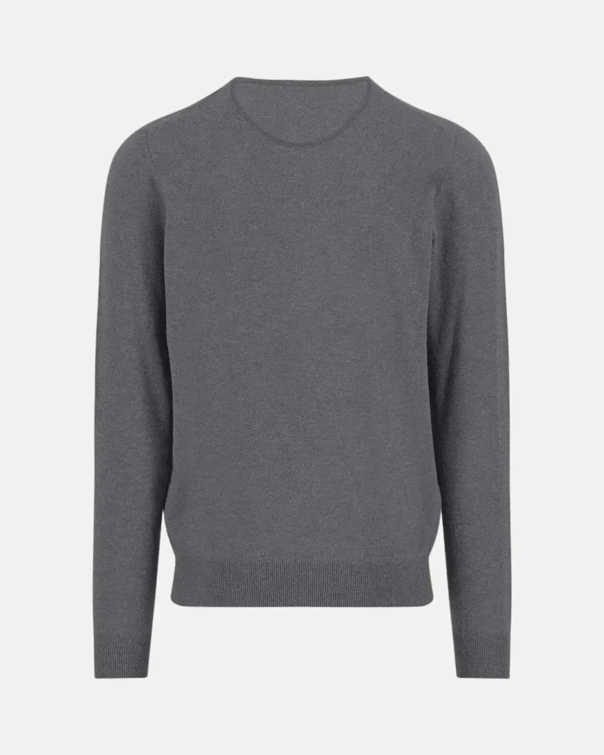 FYNCH-HATTON-FYNCH-HATTON MERINO WOOL CASHMERE V-NECK KNIT STEEL-NORTHERN THREADS DESIGNER MENSWEAR
