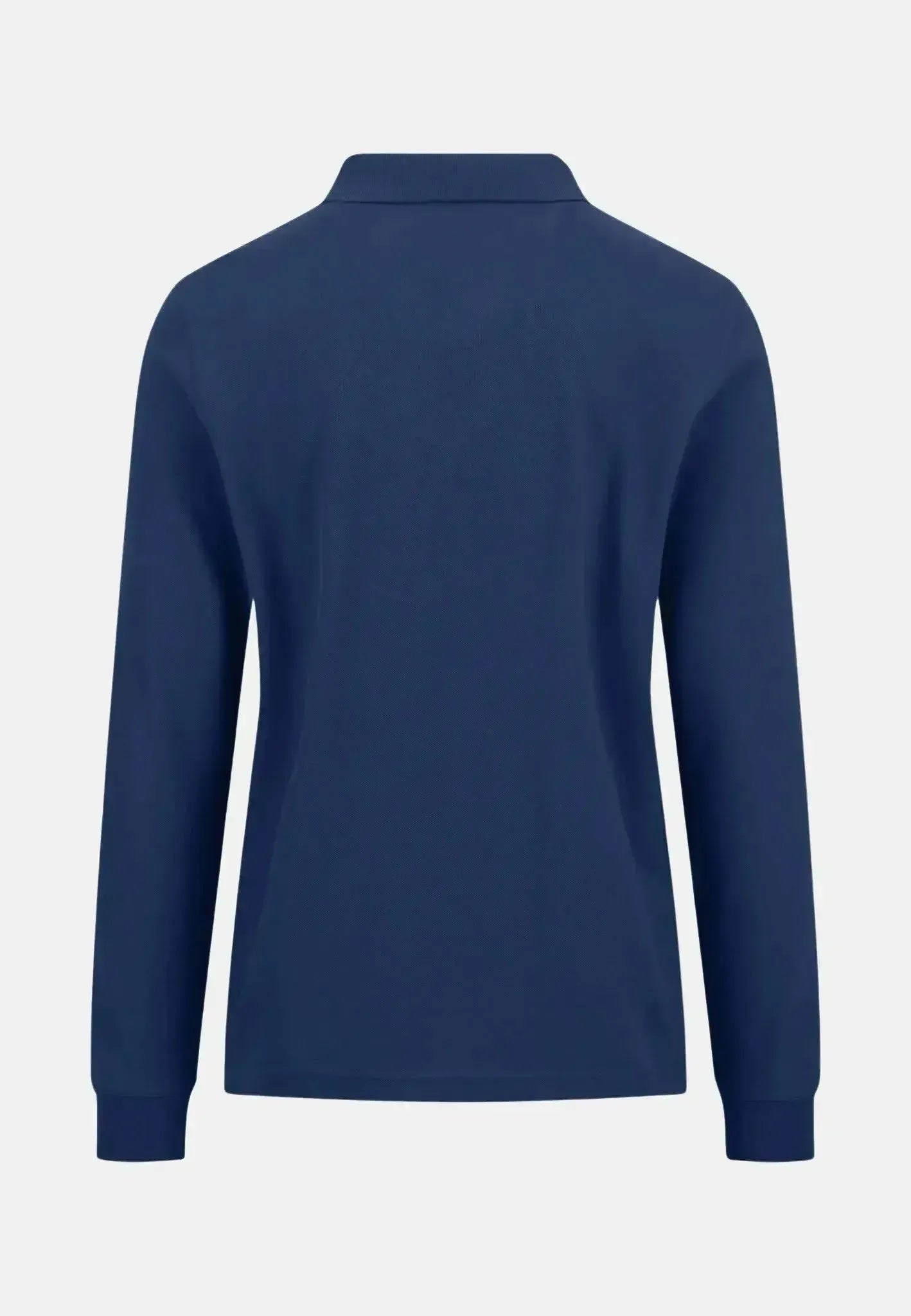 FYNCH-HATTON-Fynch-Hatton Premium Cotton Longsleeve Polo Shirt Midnight-NORTHERN THREADS DESIGNER MENSWEAR