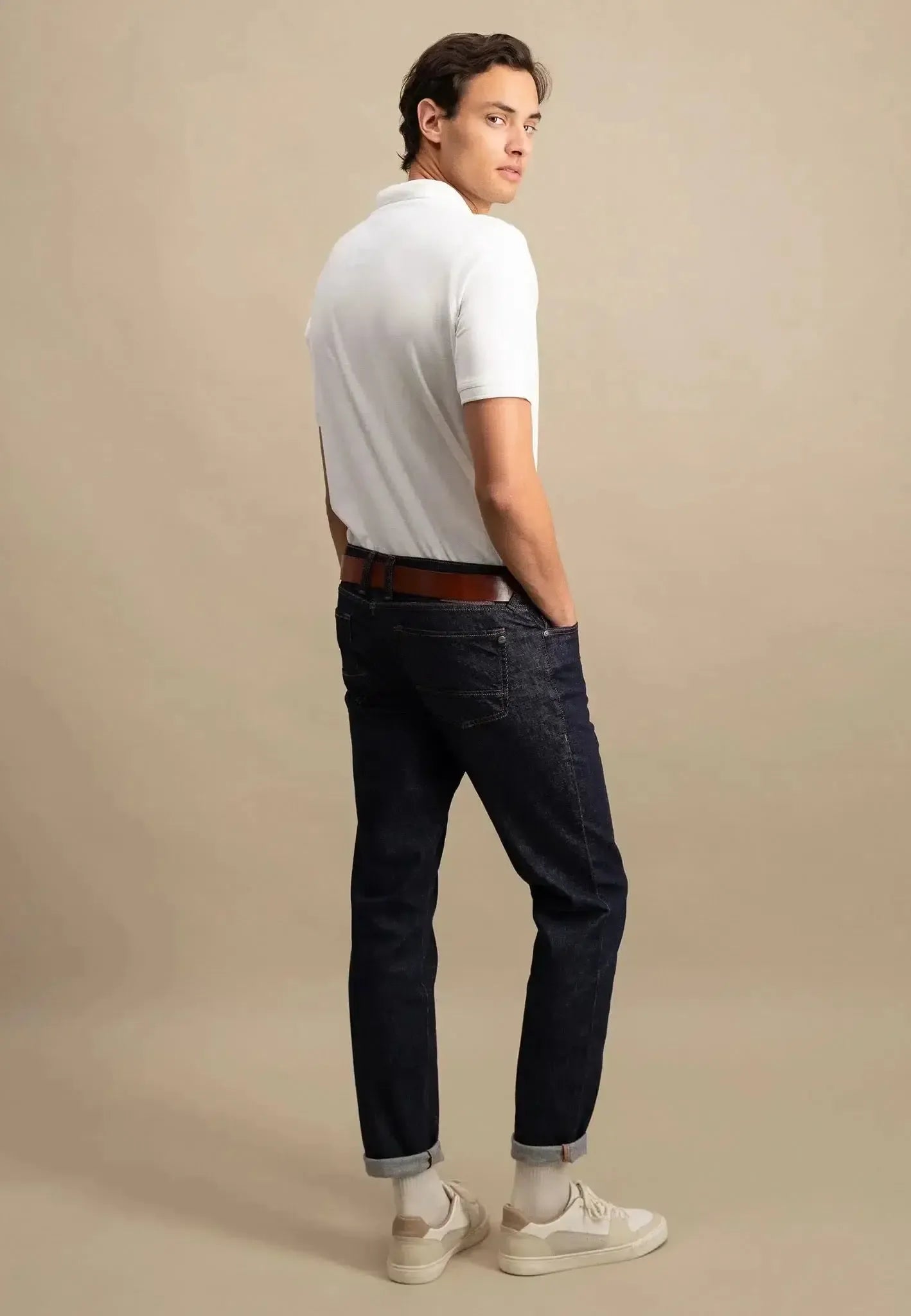 FYNCH-HATTON-Fynch-Hatton Premium Cotton Polo Shirt White-NORTHERN THREADS DESIGNER MENSWEAR