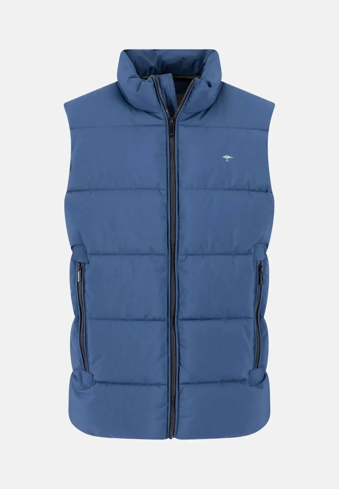 FYNCH-HATTON-Fynch-Hatton Puffer Gilet Vest Misty Blue-NORTHERN THREADS DESIGNER MENSWEAR