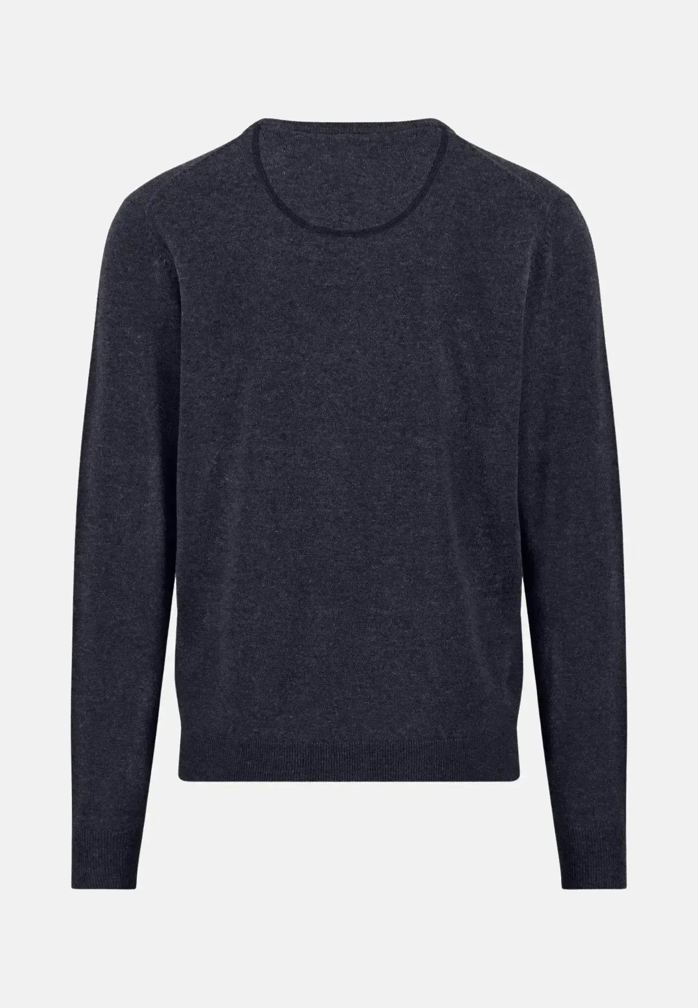 FYNCH-HATTON-Fynch-Hatton Pure Lambswool V-Neck Knit Navy-NORTHERN THREADS DESIGNER MENSWEAR