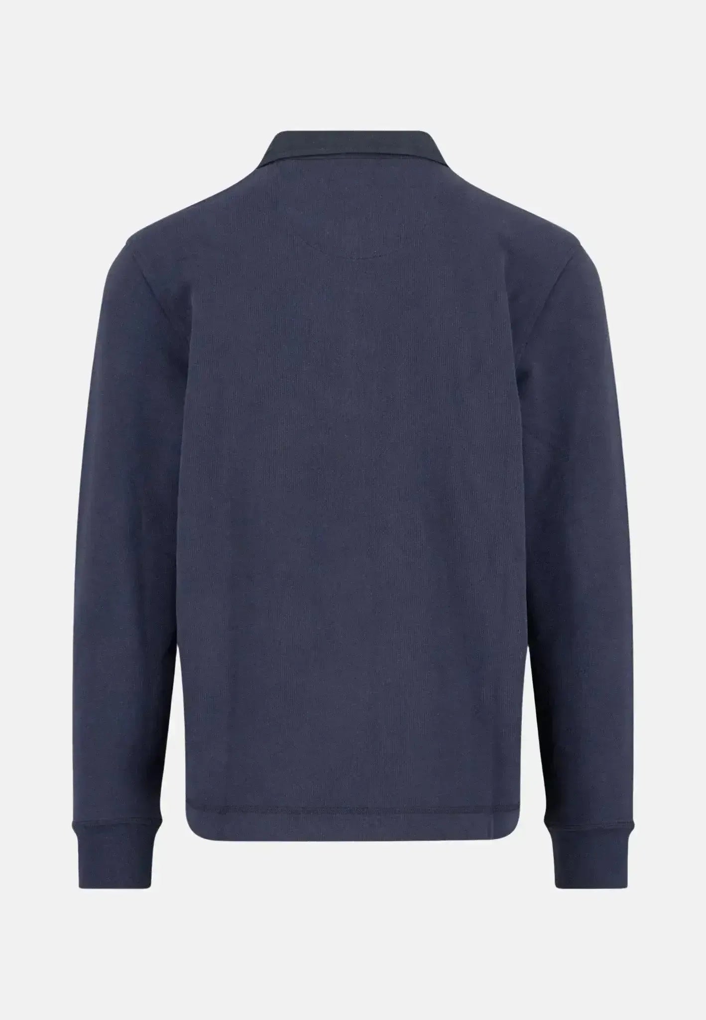 FYNCH-HATTON-Fynch-Hatton Rugby Collar Sweat Navy-NORTHERN THREADS DESIGNER MENSWEAR
