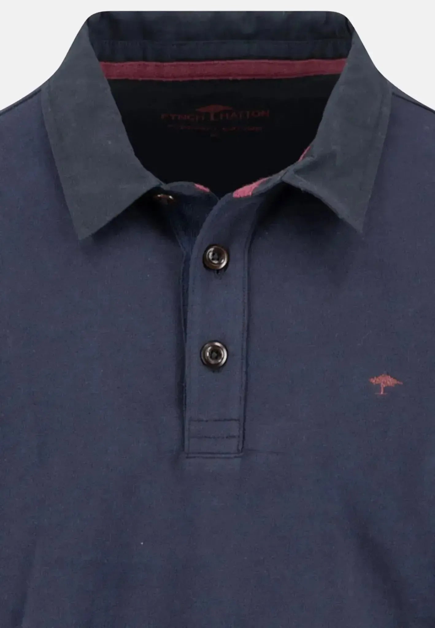 FYNCH-HATTON-Fynch-Hatton Rugby Collar Sweat Navy-NORTHERN THREADS DESIGNER MENSWEAR
