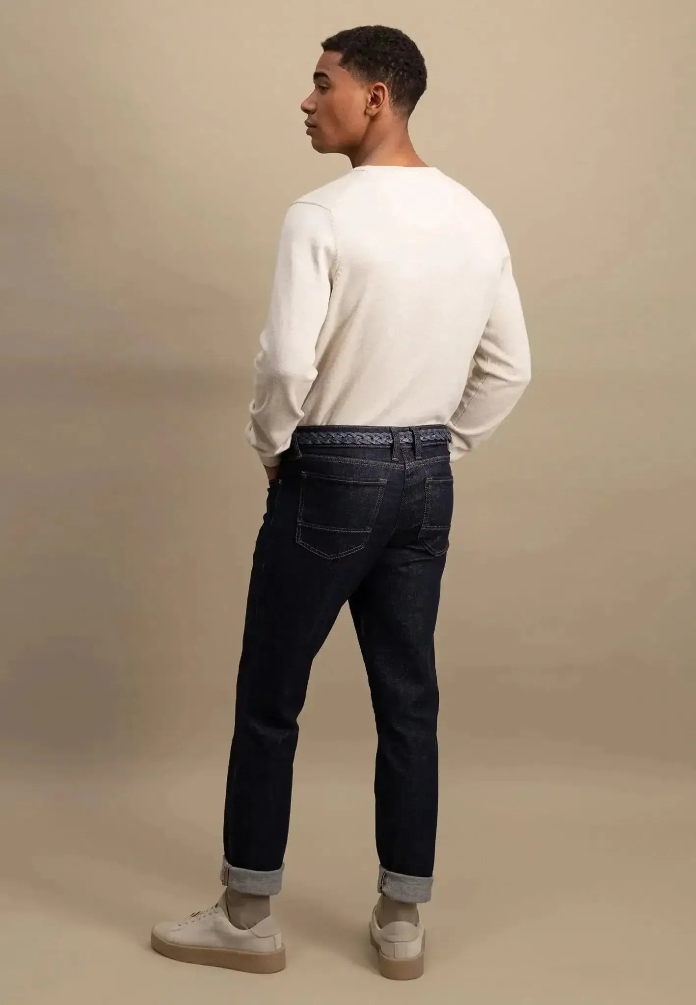 FYNCH-HATTON-Fynch-Hatton Superfine Cotton Crewneck Knit New Off White-NORTHERN THREADS DESIGNER MENSWEAR