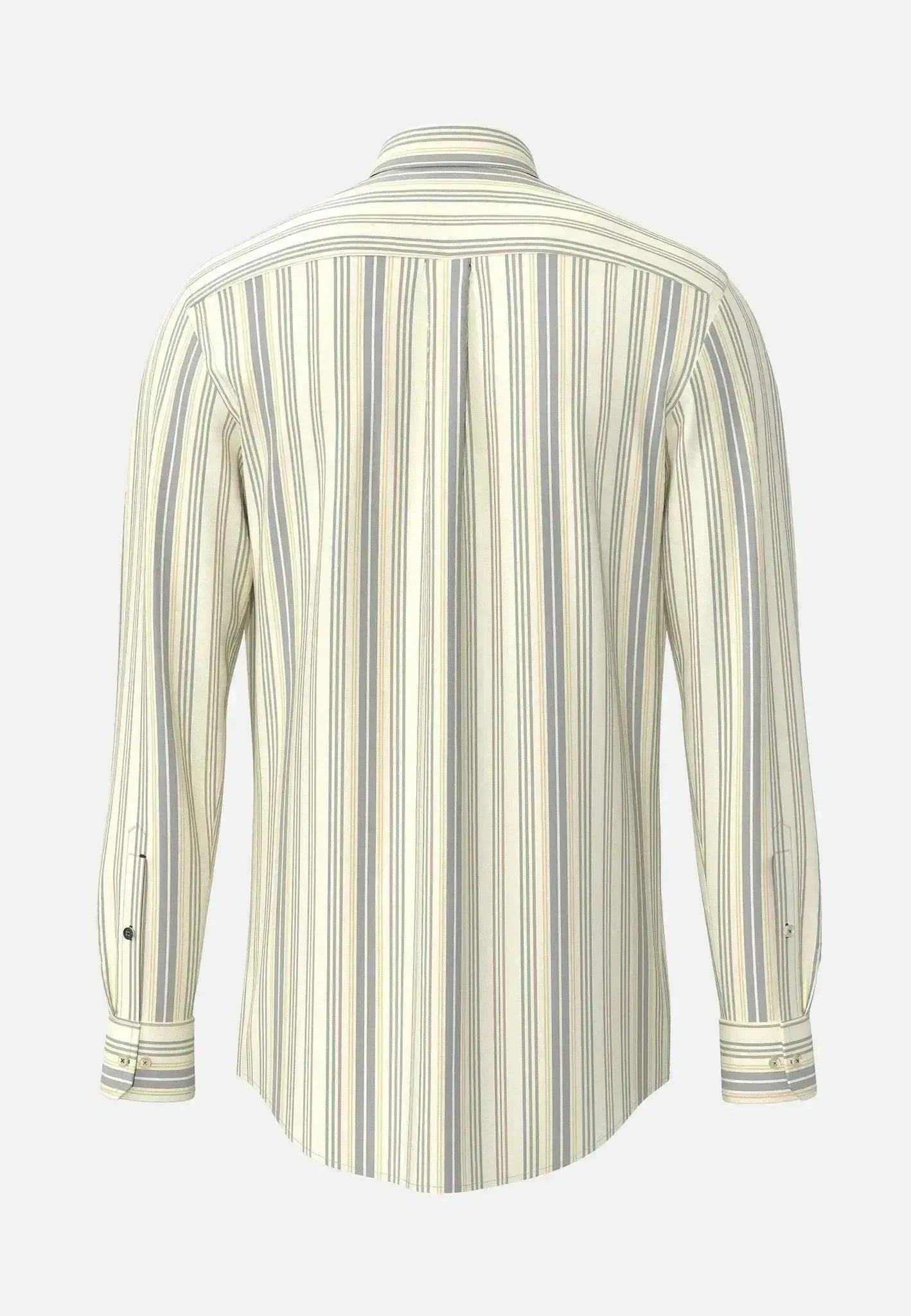 FYNCH-HATTON-Fynch-Hatton Washed Oxford Stripe Button Down Shirt Deep Merlot-NORTHERN THREADS DESIGNER MENSWEAR