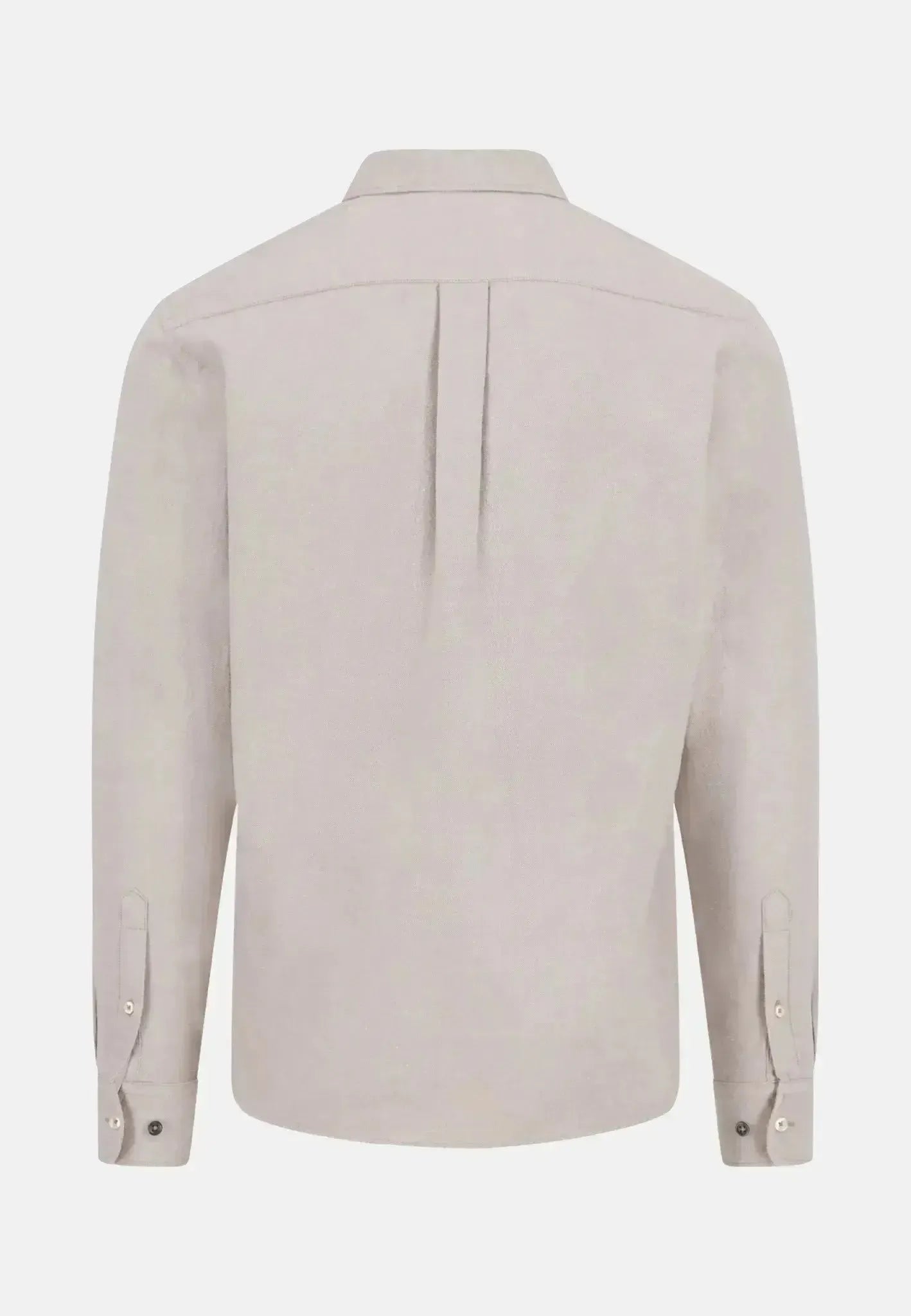 FYNCH-HATTON-Fynch-Hatton Winter Solid Button Down Shirt Taupe-NORTHERN THREADS DESIGNER MENSWEAR