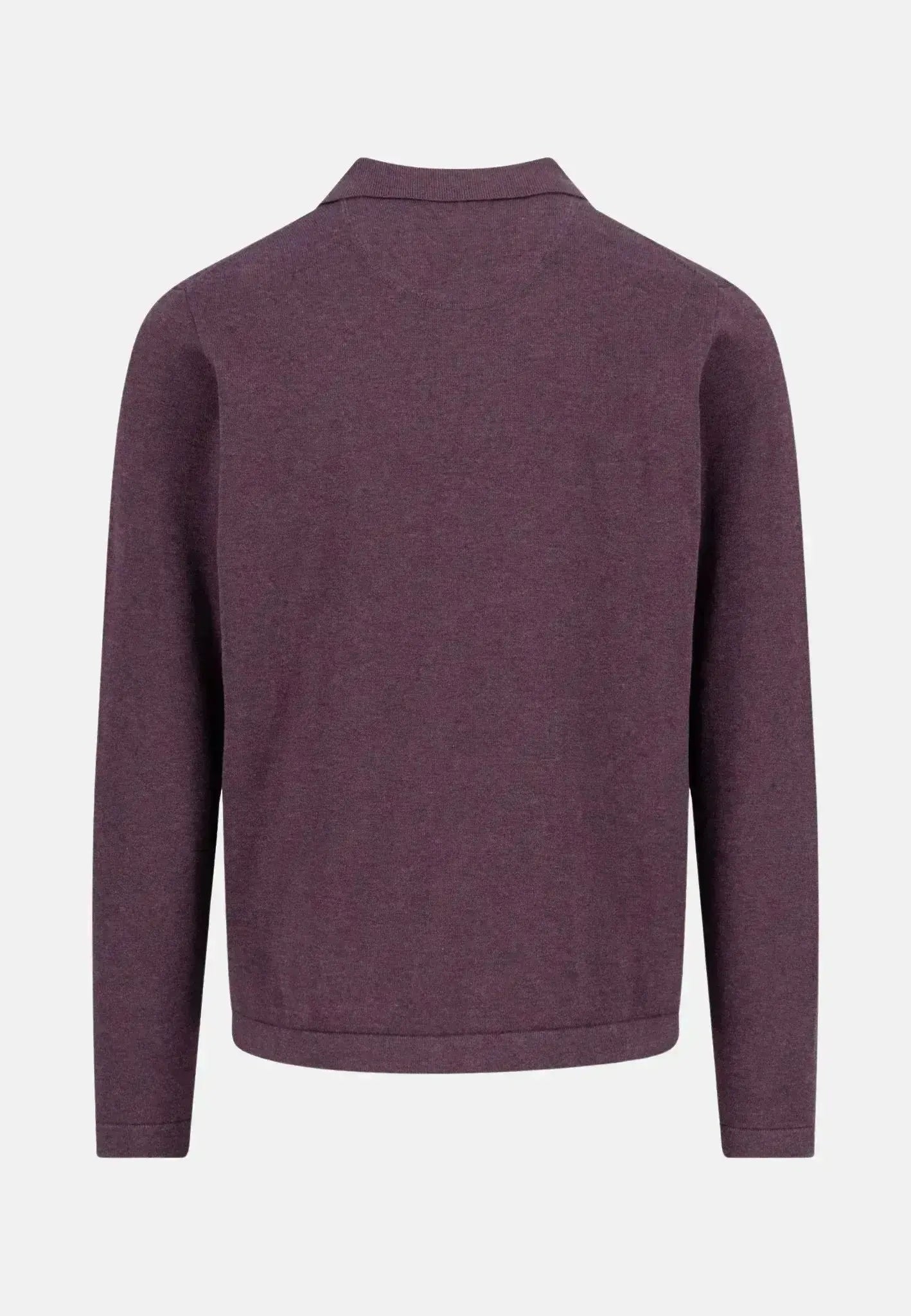 Fynch - Hatton Kent Collar Buttoned Cardigan Aubergine - 1512240-342-M - northern threads uk