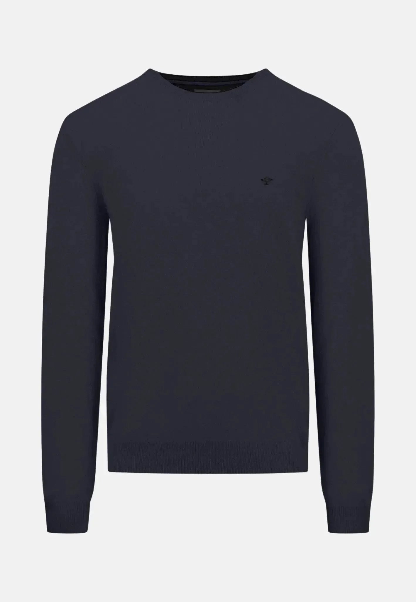 Fynch - Hatton Merino Cashmere Crewneck Knit Navy - 1414800-690-S - northern threads uk