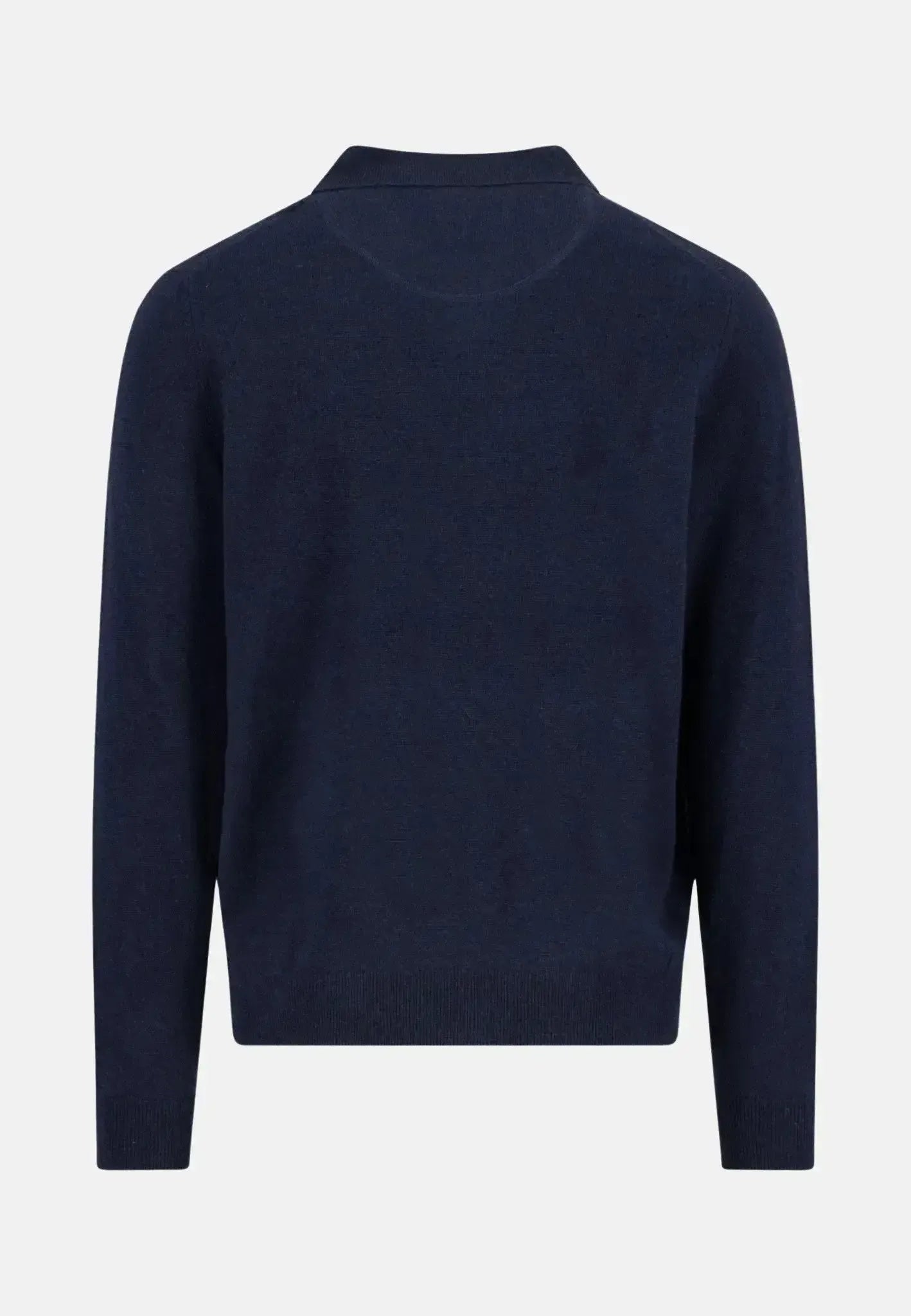 Fynch - Hatton Merino Wool Cashmere Polo Collar Knit Navy - 1514804-690-S - northern threads uk