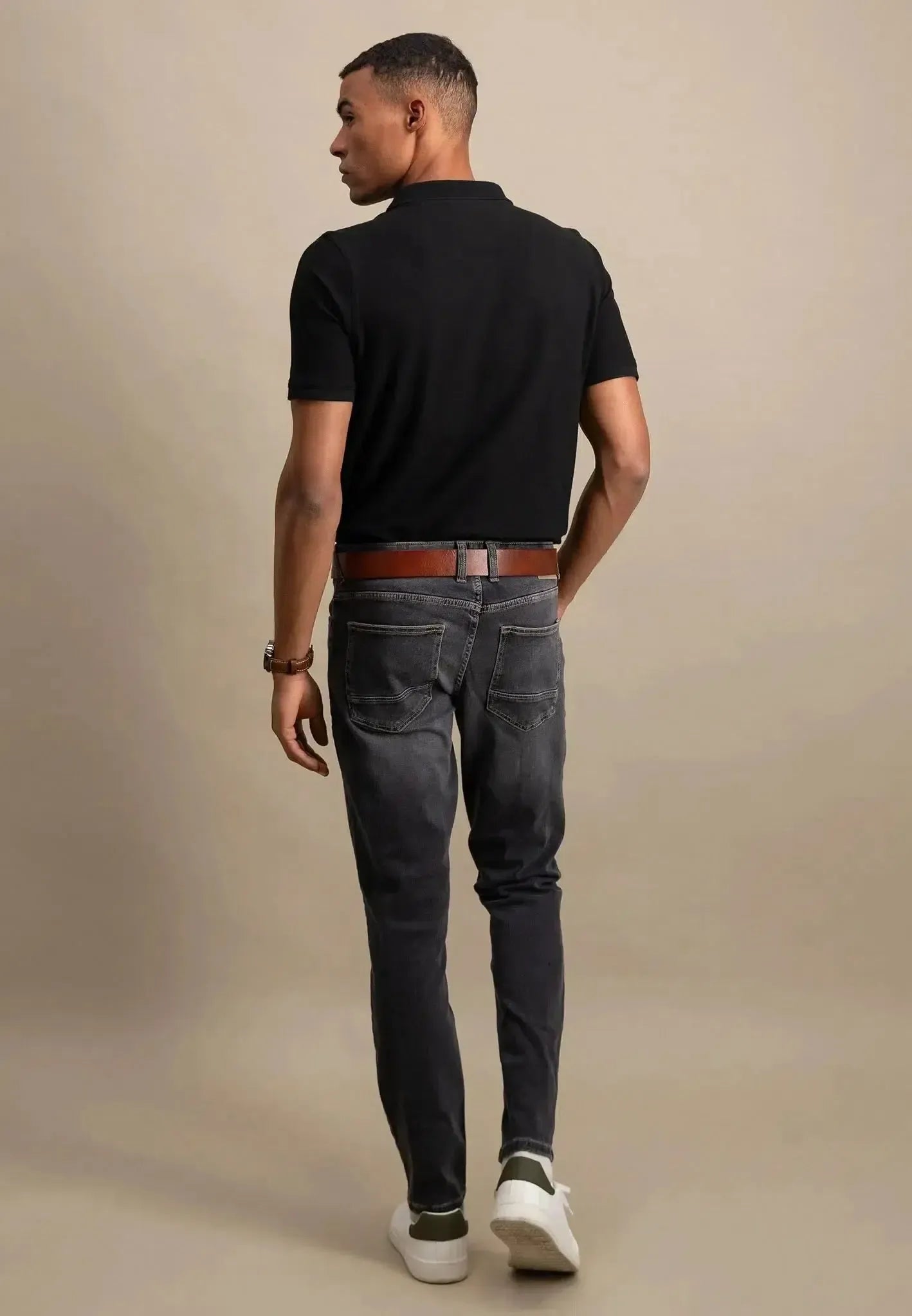 Fynch - Hatton Premium Cotton Polo Shirt Black - northern threads