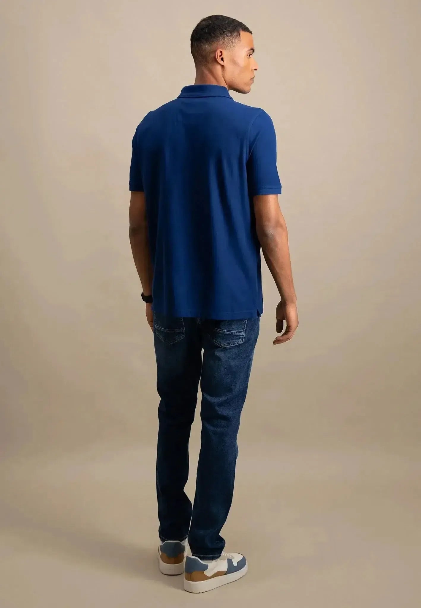 Fynch - Hatton Premium Cotton Polo Shirt Midnight - northern threads